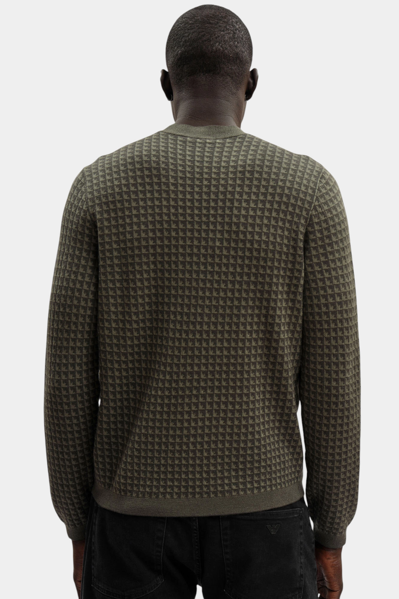 EM001989_ AF14199 Свитер Emporio Armani Хаки