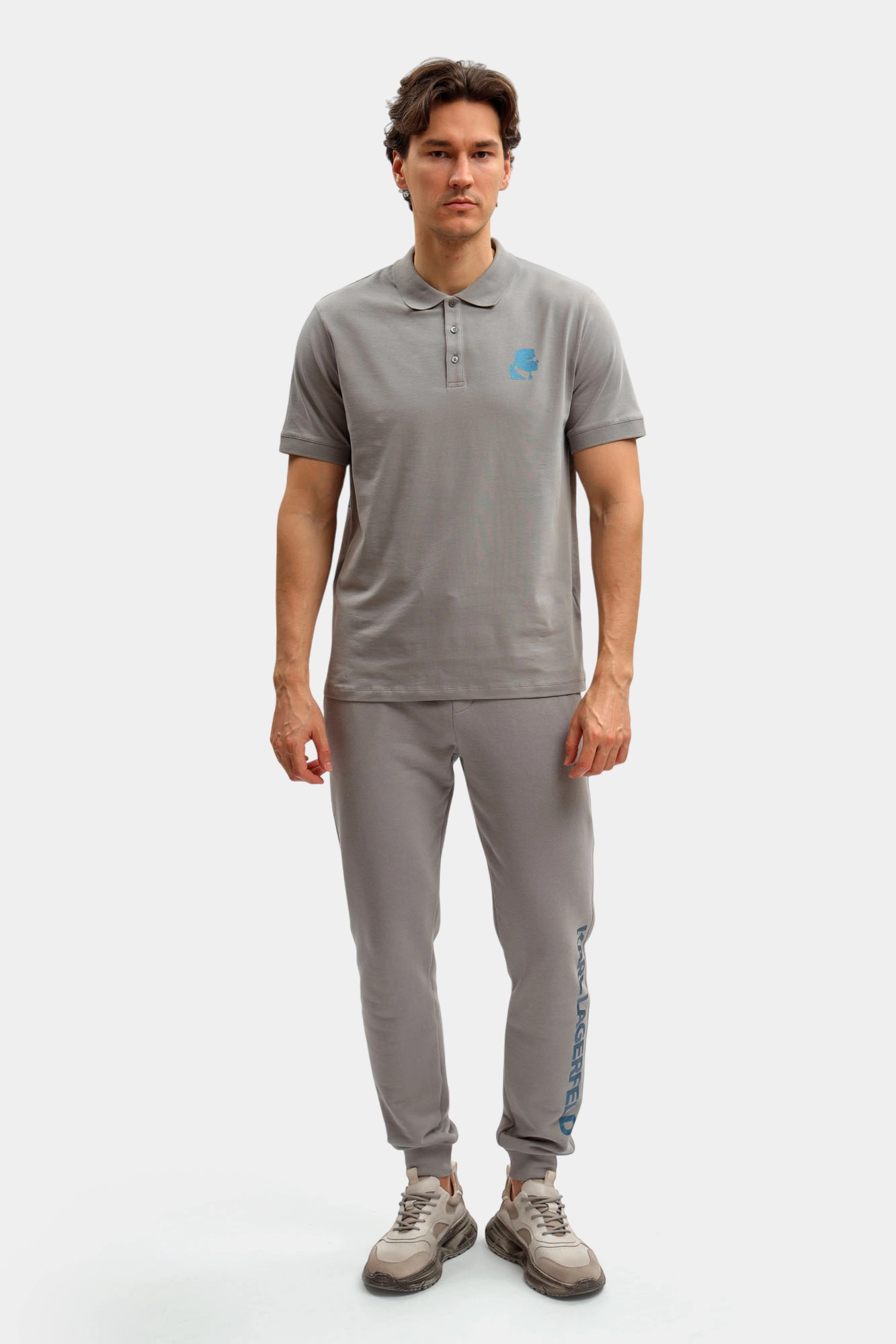 554235_745401 Поло Karl Lagerfeld Серый