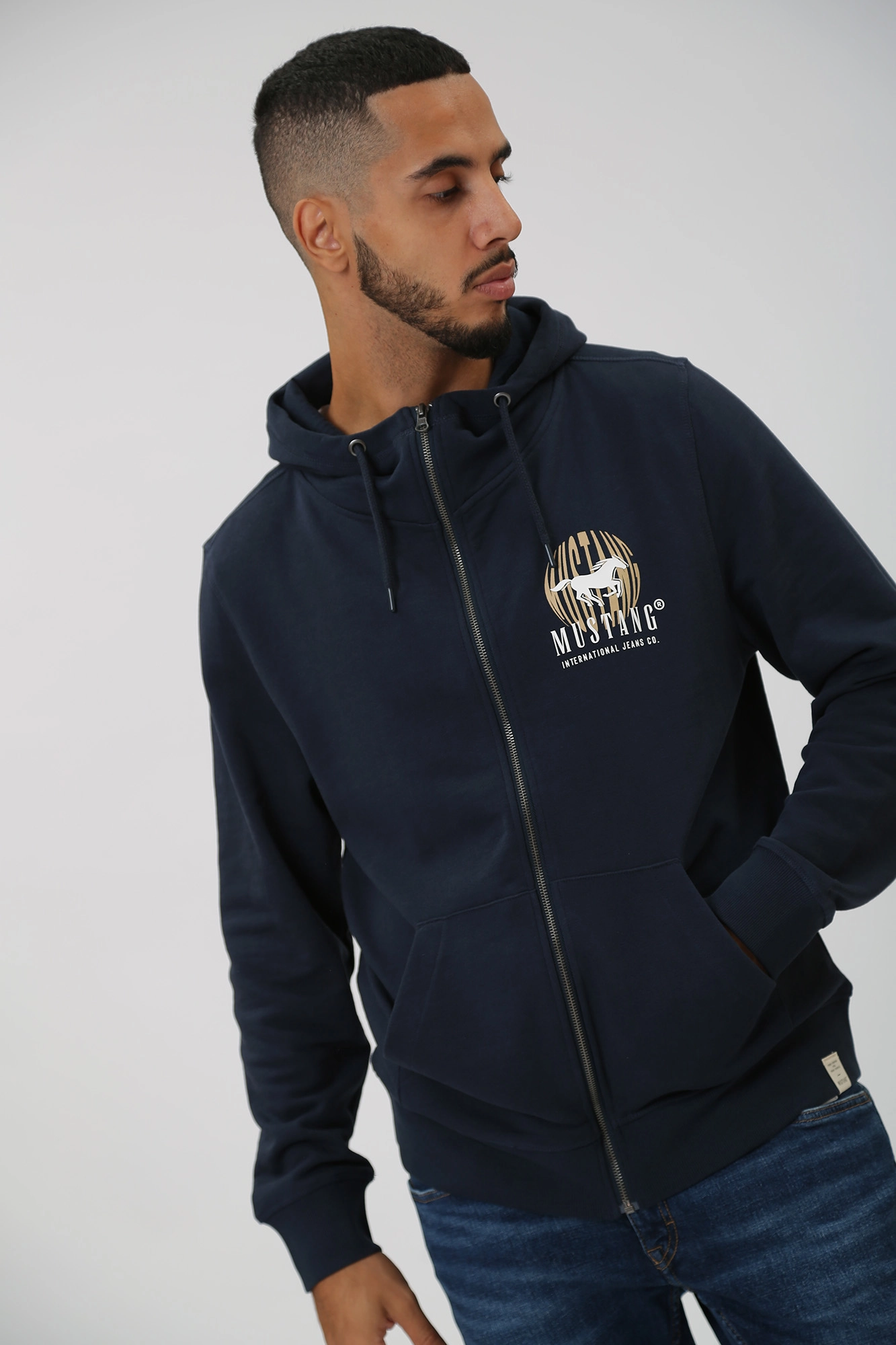 1014163 Толстовка Mustang Синий