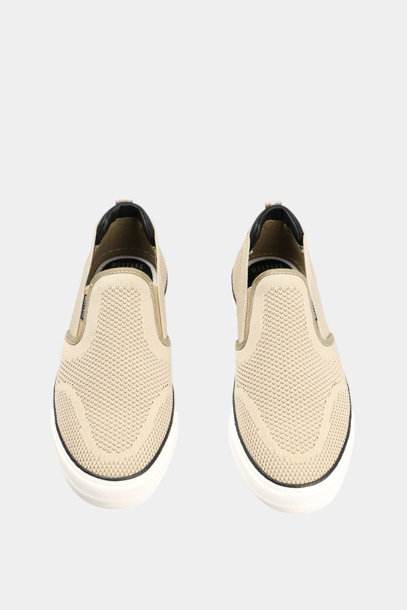 4198-401 Слипоны Mustang Бежевый