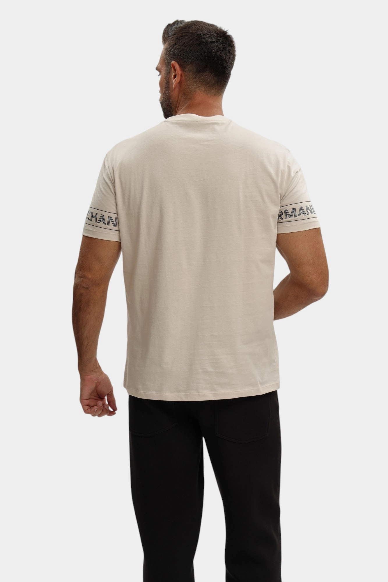 XM001437_AF10356 Футболка Armani Exchange Бежевый