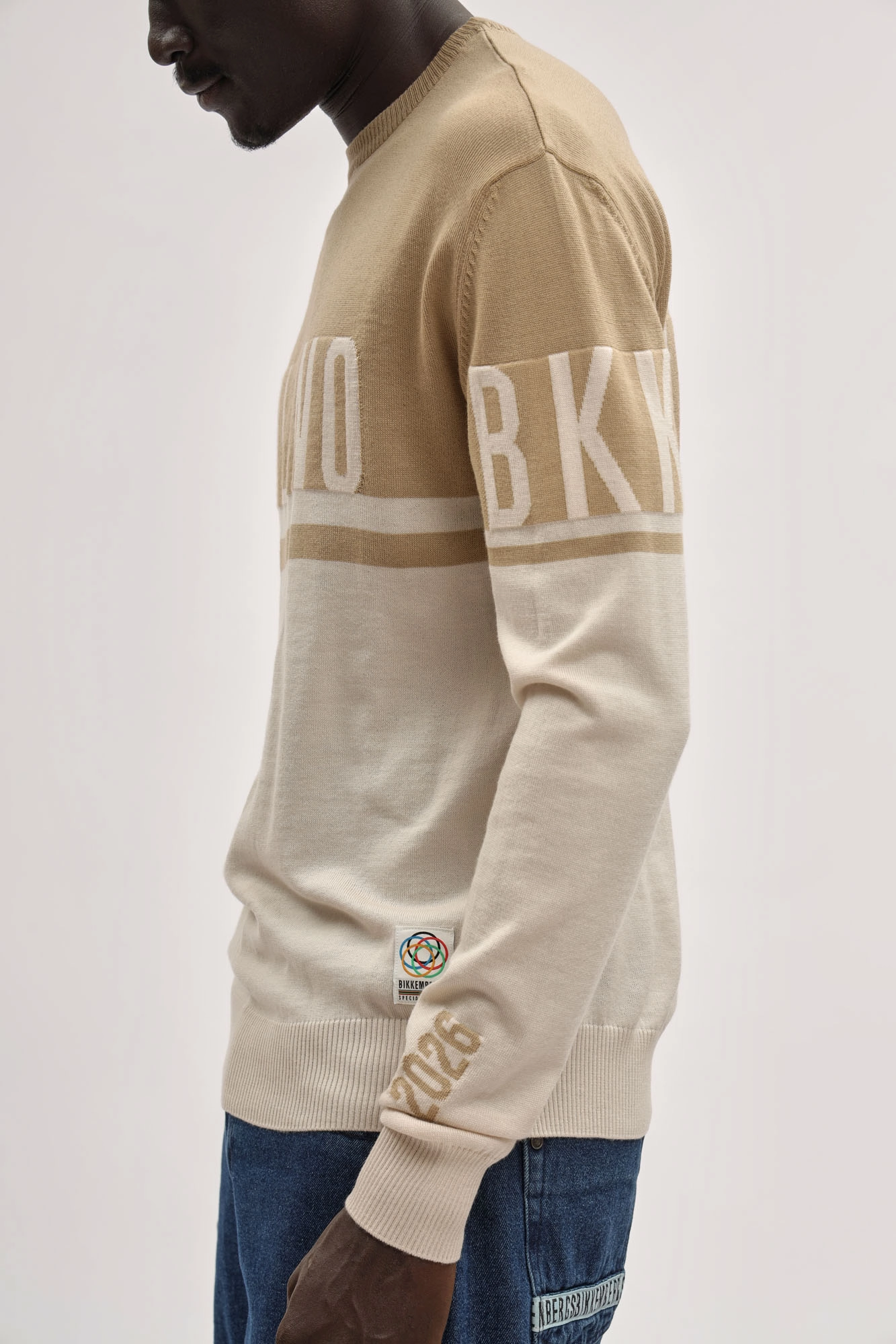 BMM1172 Джемпер Bikkembergs Бежевый