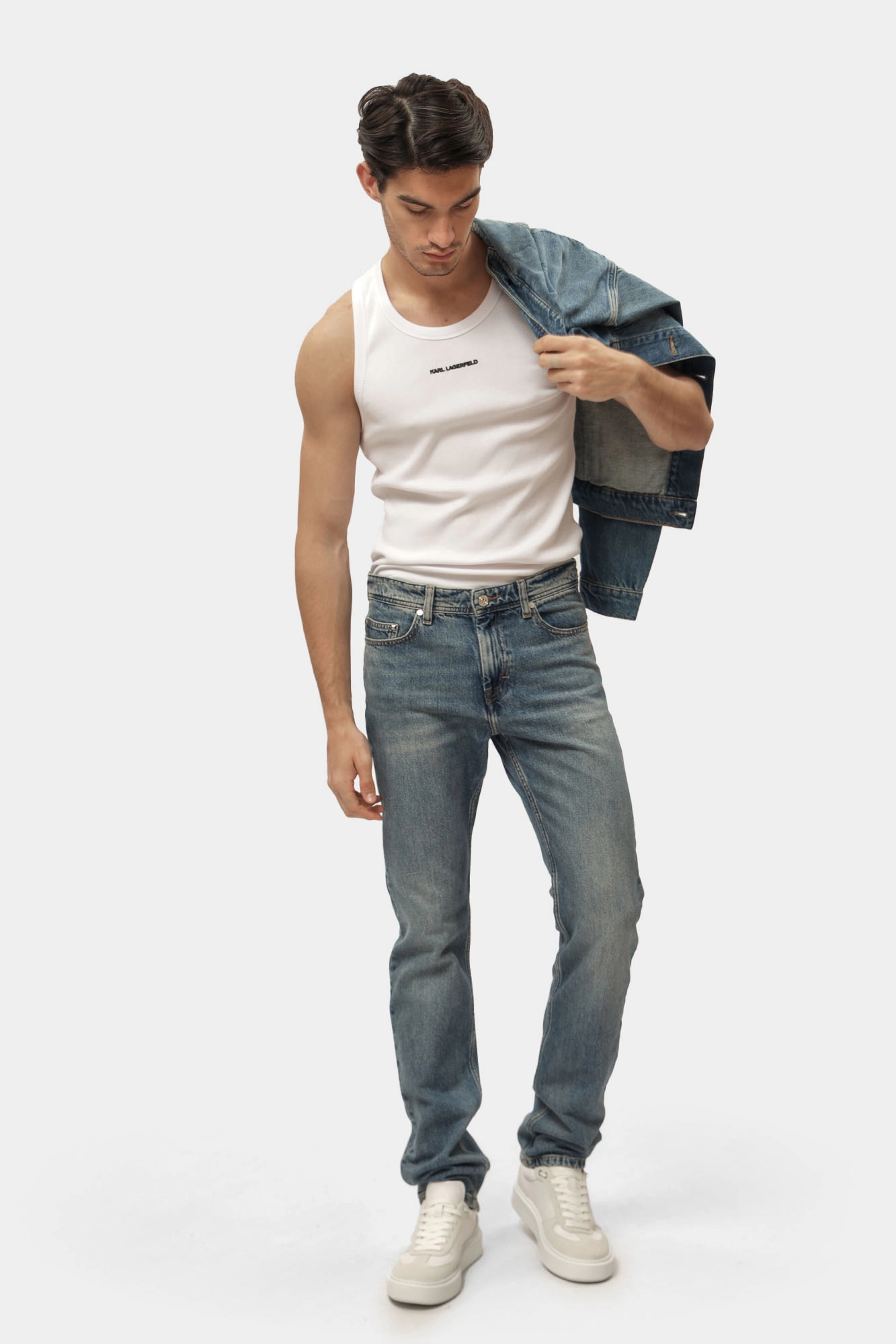 552865_265840 Брюки джинсовые Karl Lagerfeld Голубой