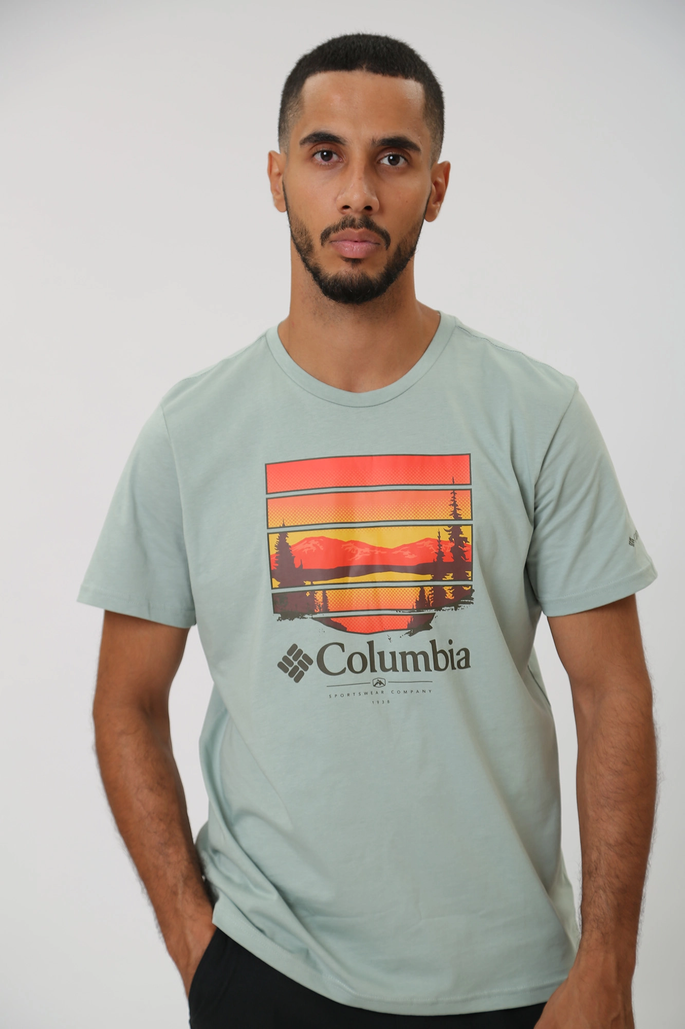 1934811 Футболка Columbia Бирюзовый