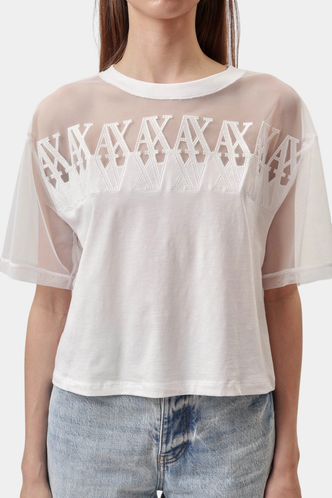 XW000516_AF10359 кроп-топ armani exchange 