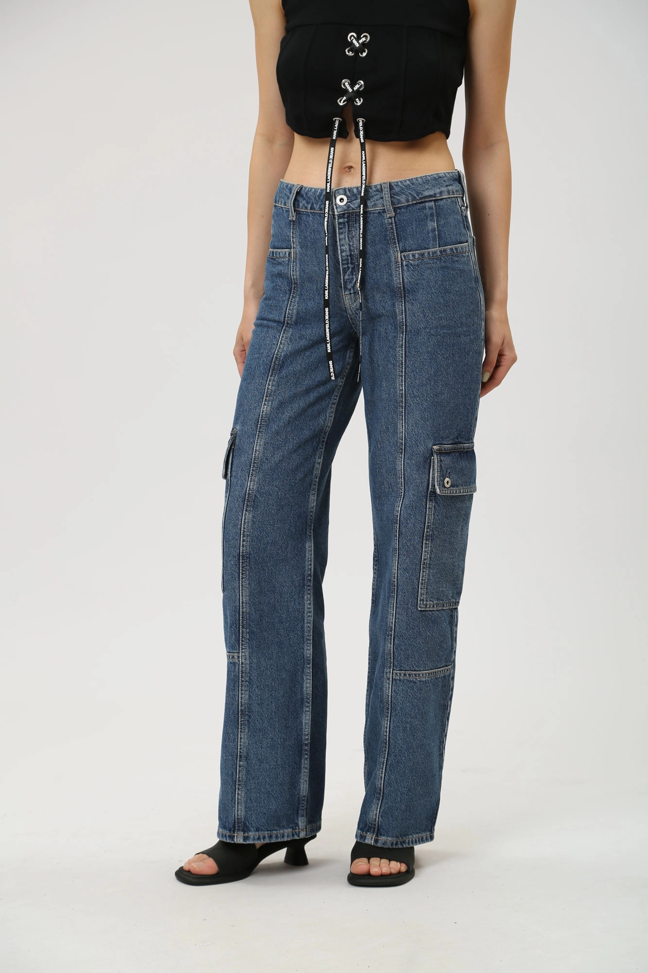 241J1113 джинсы straight  karl lagerfeld jeans 