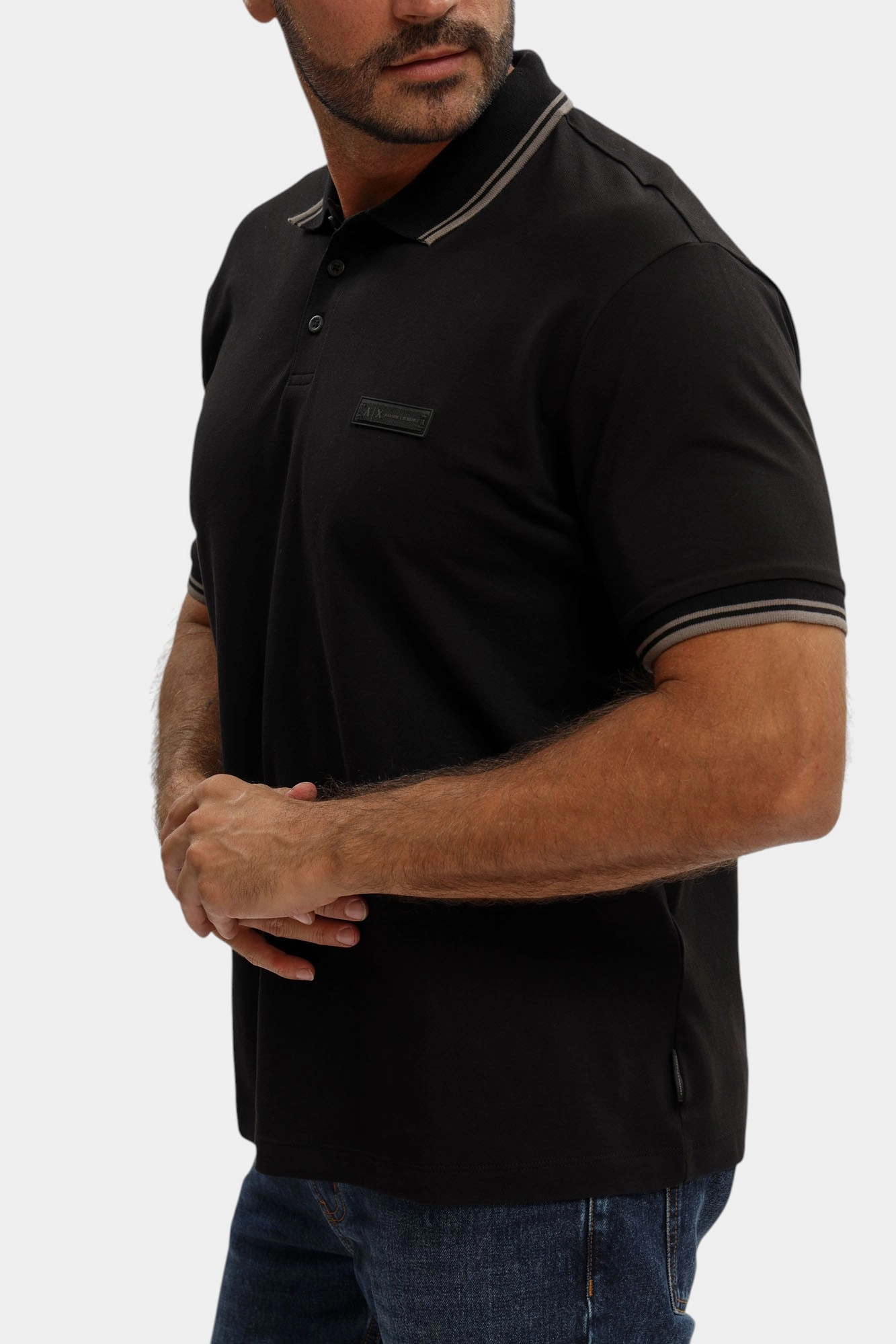 XM001349_AF16246 Поло Armani Exchange Черный