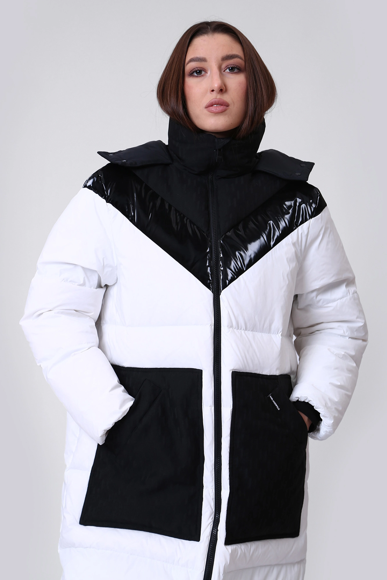 226W1505 куртка пуховая karl lagerfeld 