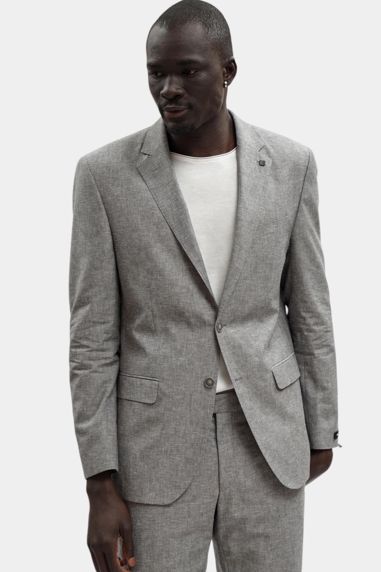 562030_155610 Пиджак Karl Lagerfeld Серый