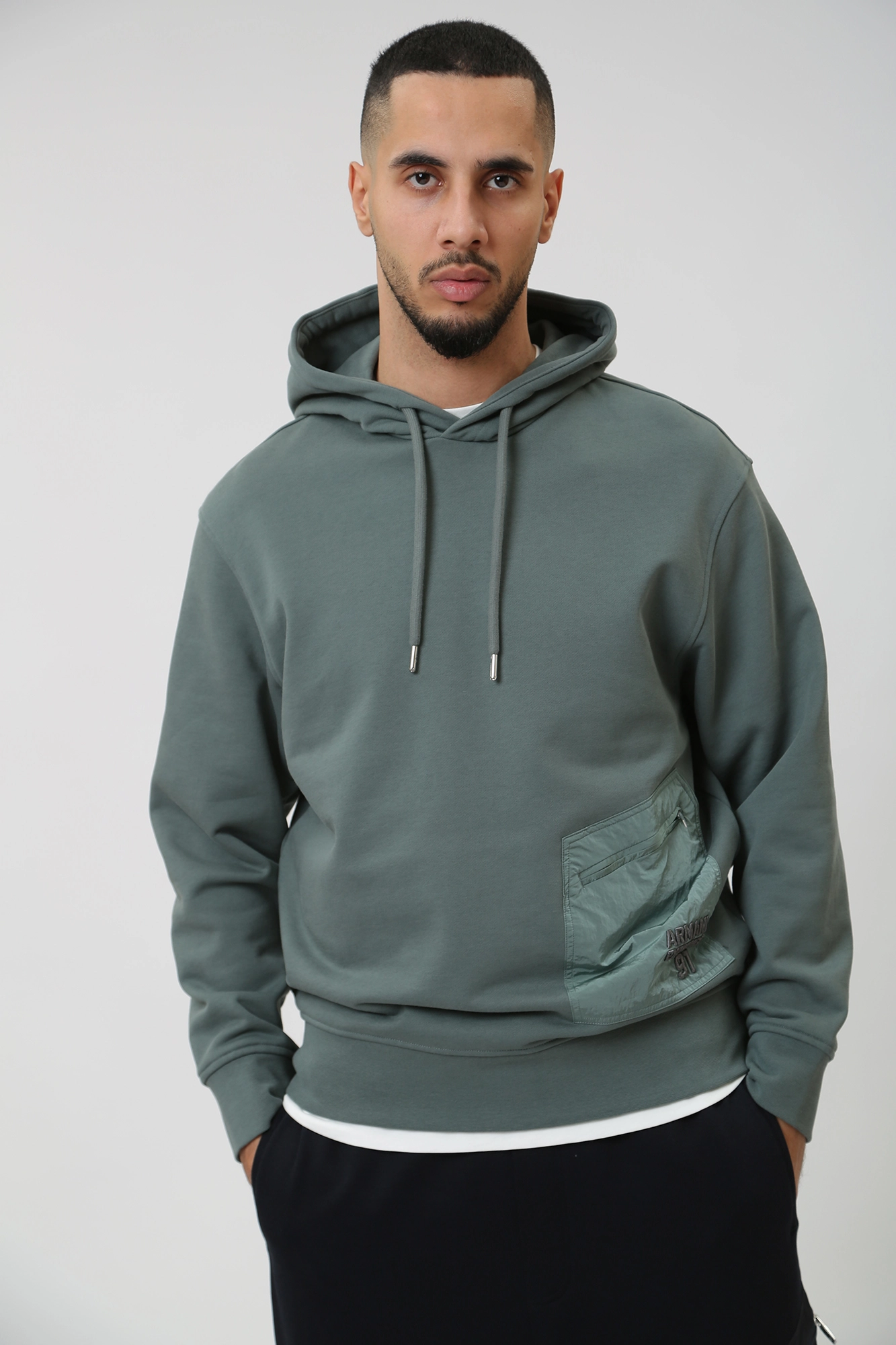 3DZMLL_ZJ4XZ Худи Armani Exchange Зеленый