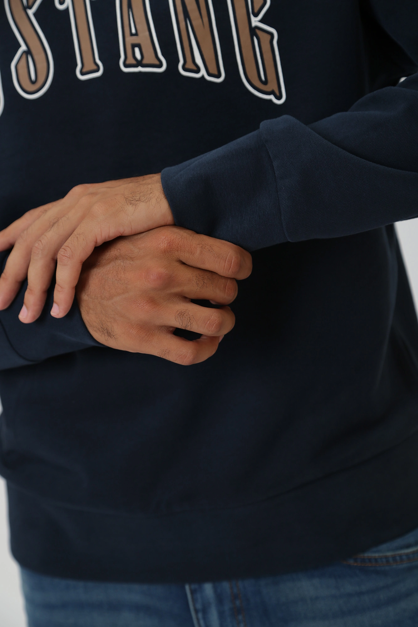 1014158 Свитшот Mustang Синий