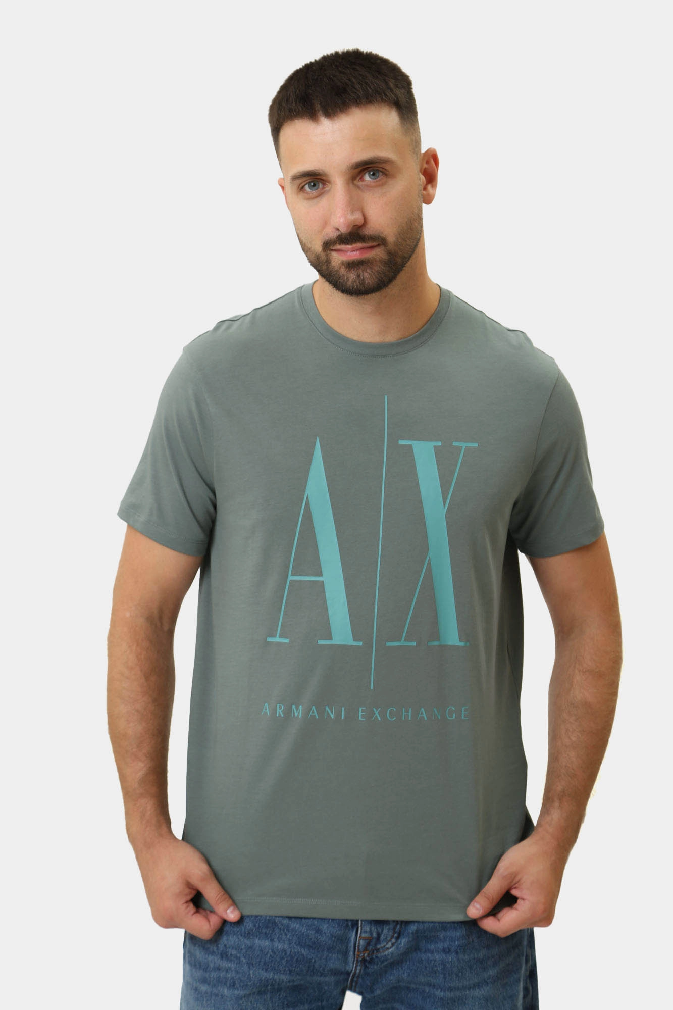 8NZTPA_ZJH4Z Футболка Armani Exchange Зеленый