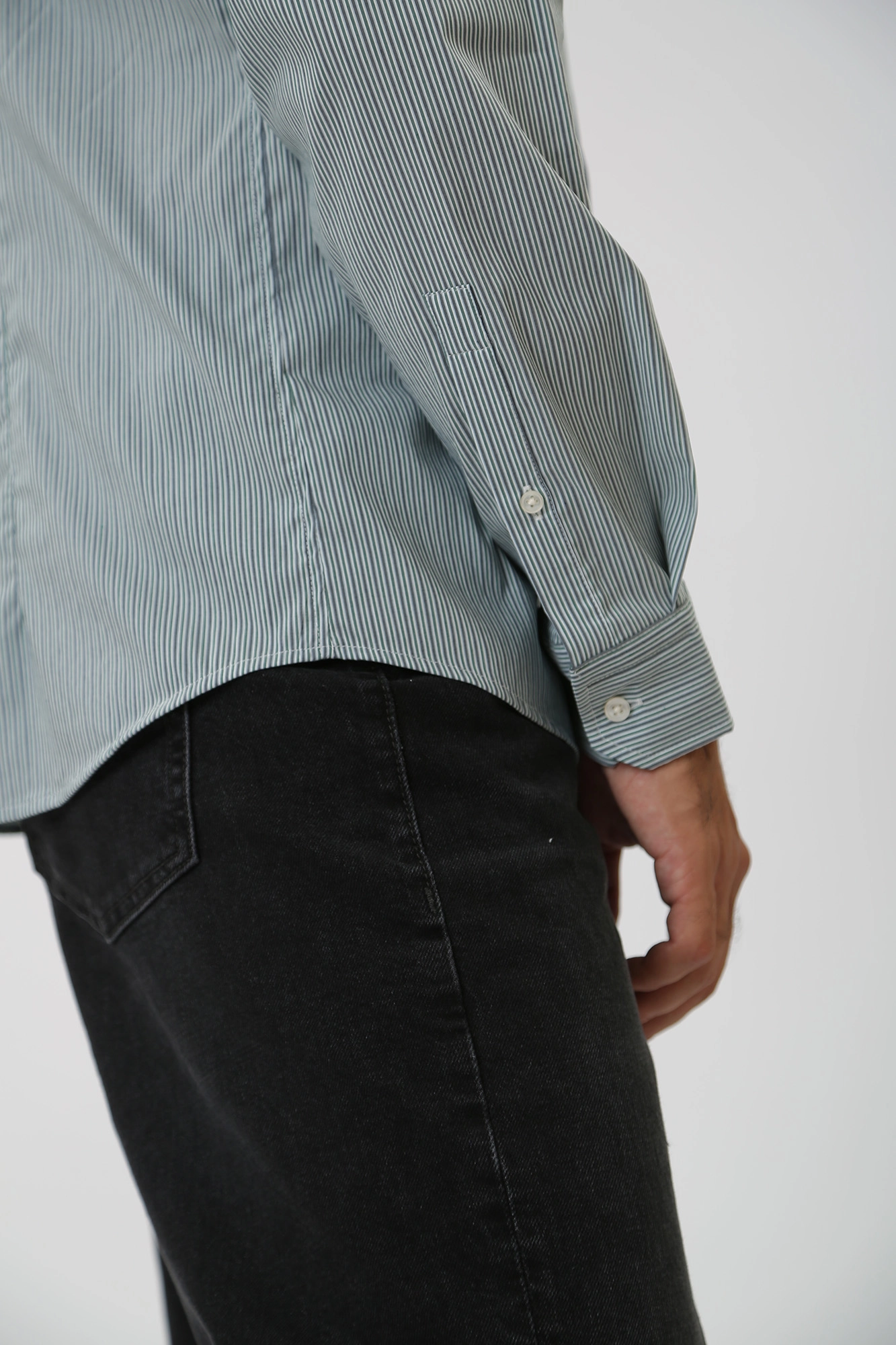 30038636_10016543 Сорочка д/р Strellson Зеленый