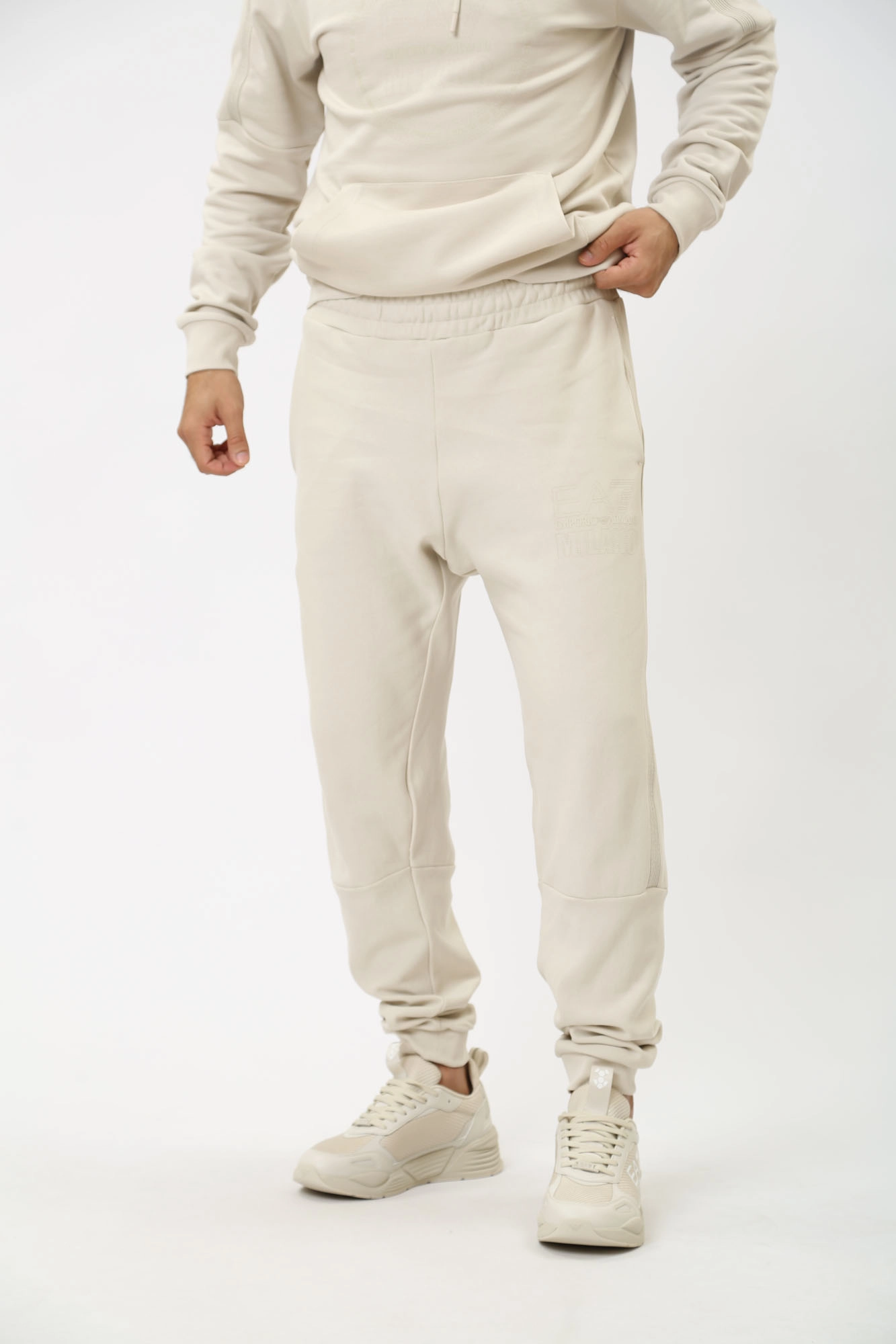 3DPP81_PJTKZ_1946 Брюки спортивные EA7 Бежевый