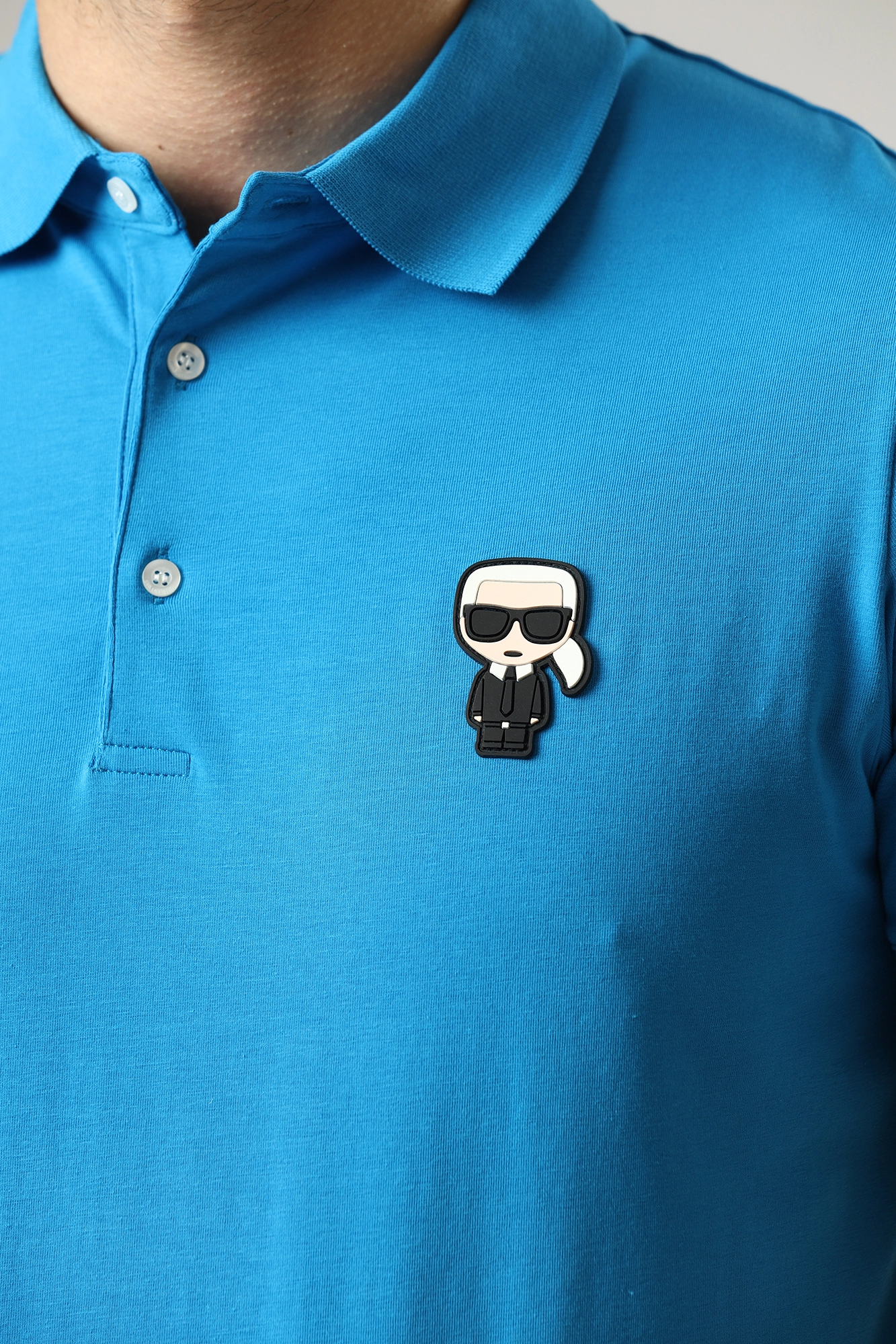 521221_745022 Поло  Karl Lagerfeld Голубой