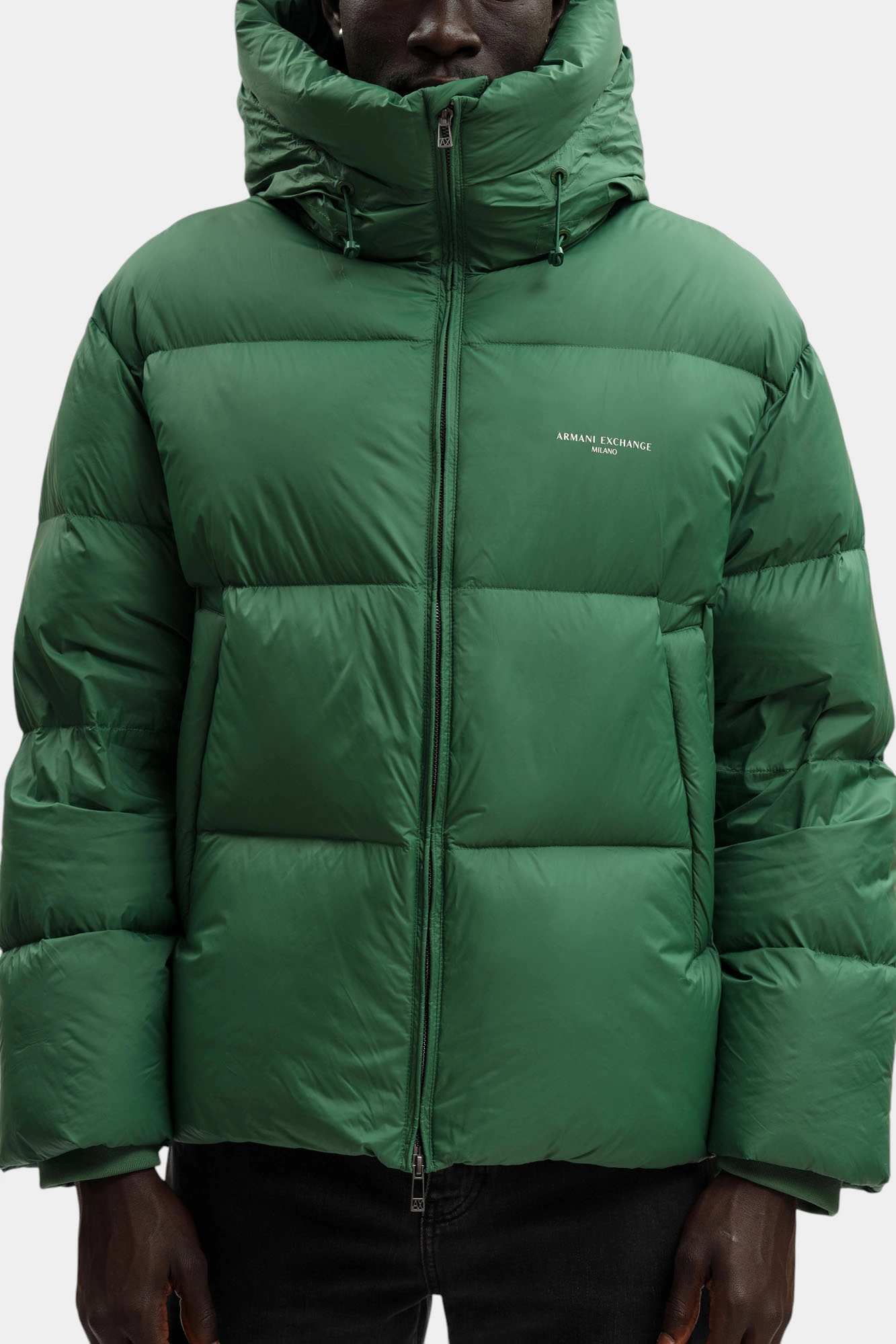 XM001115_AF16589 Куртка пуховая Armani Exchange Зеленый
