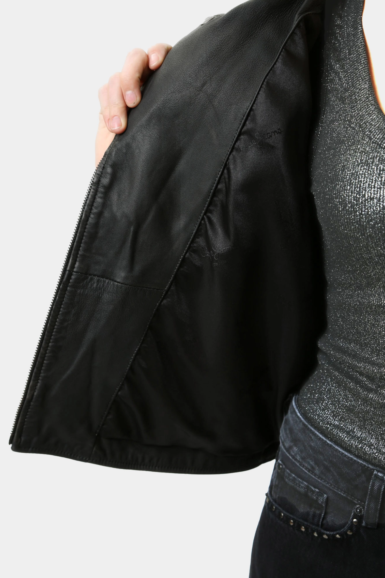PL402523 куртка кожаная pepe jeans 