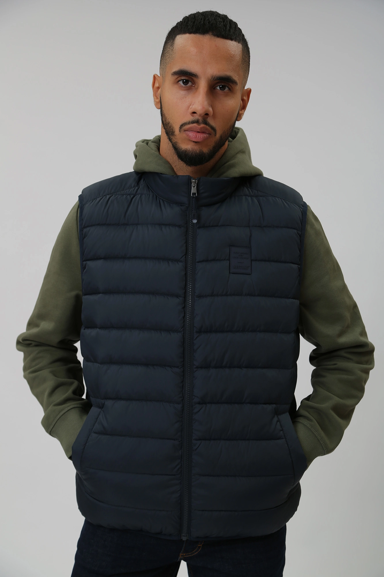 1014169 Жилет утепленный Mustang Синий