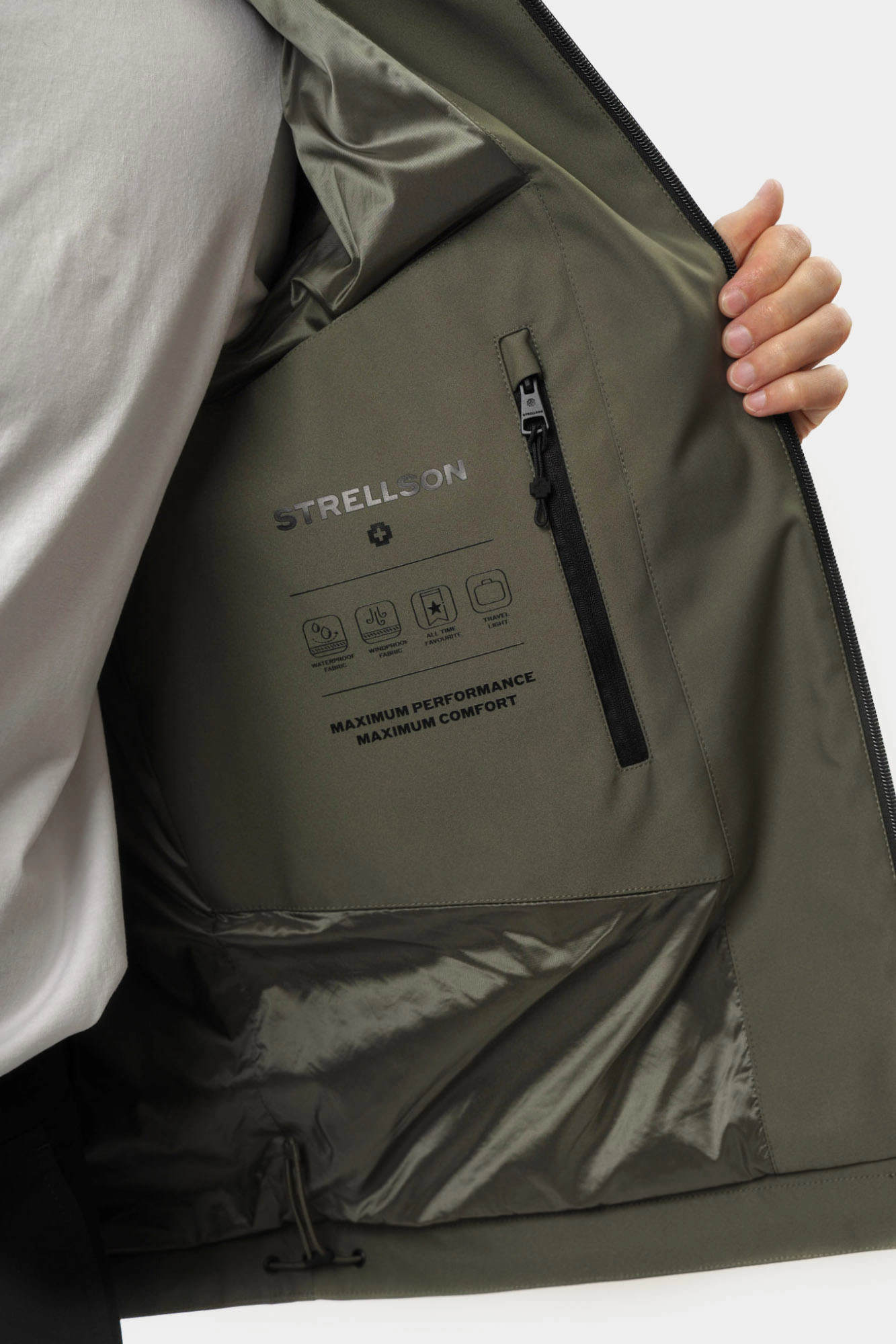 30045146_10016399 Ветровка Strellson Зеленый