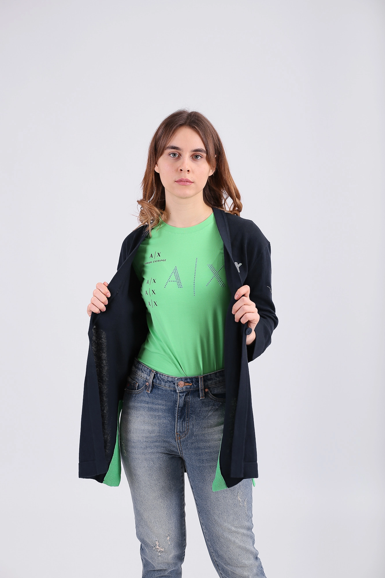 3LYE1Q_YMB1Z кардиган armani exchange 