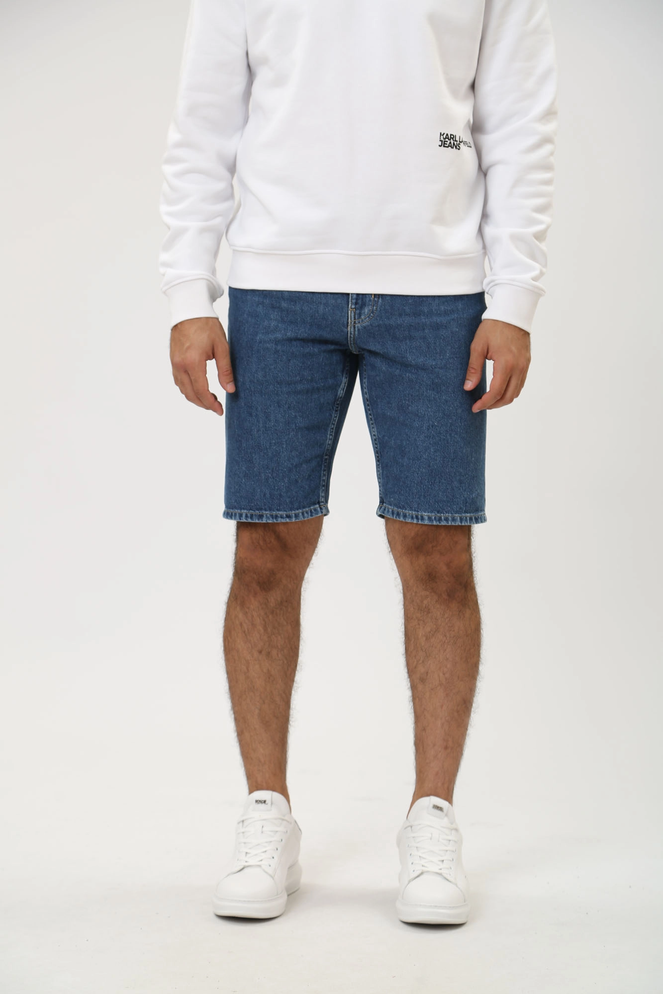 241D1125 Шорты джинсовые Karl Lagerfeld Jeans Синий