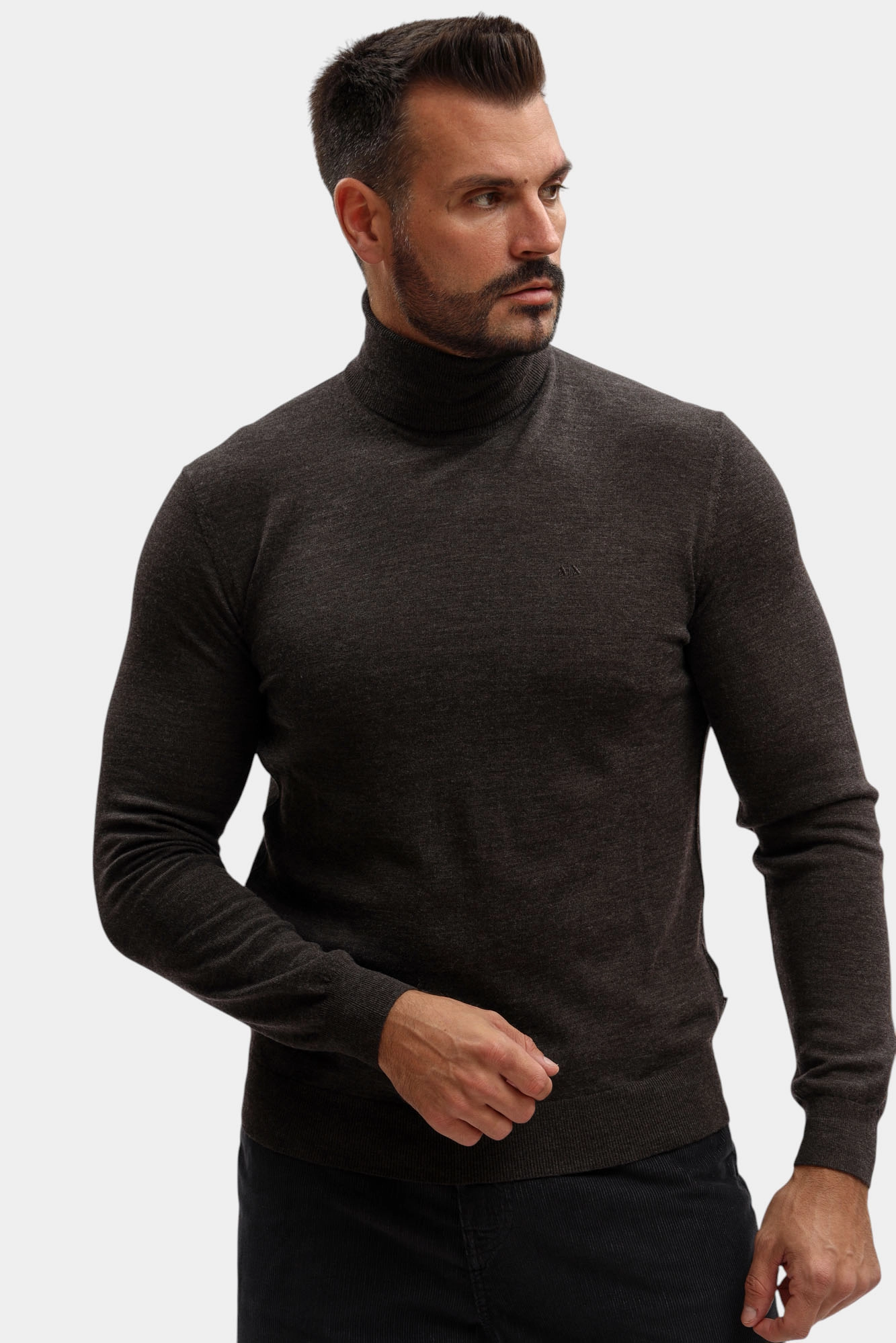 8NZM3C_ZM8AZ Водолазка Armani Exchange Коричневый