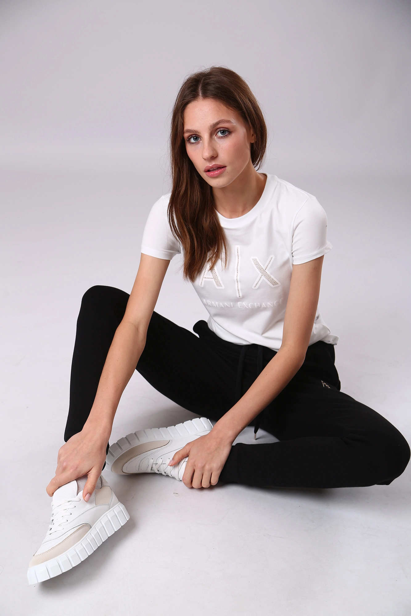 6LYPAG_YJ5TZ брюки спортивные armani exchange 