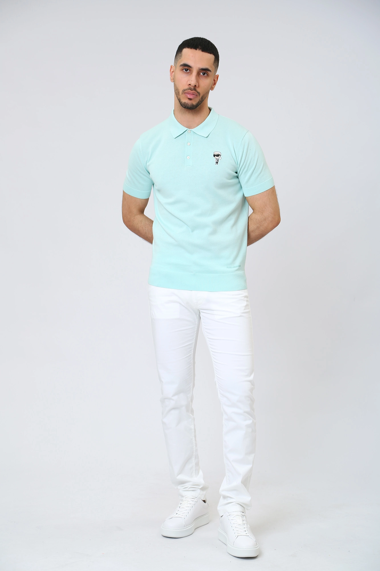 532398_655006 Поло Karl Lagerfeld Зеленый