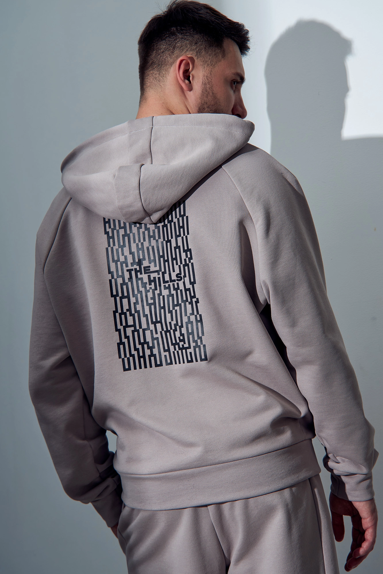 M-232-P-0014 Худи The Hills Серый