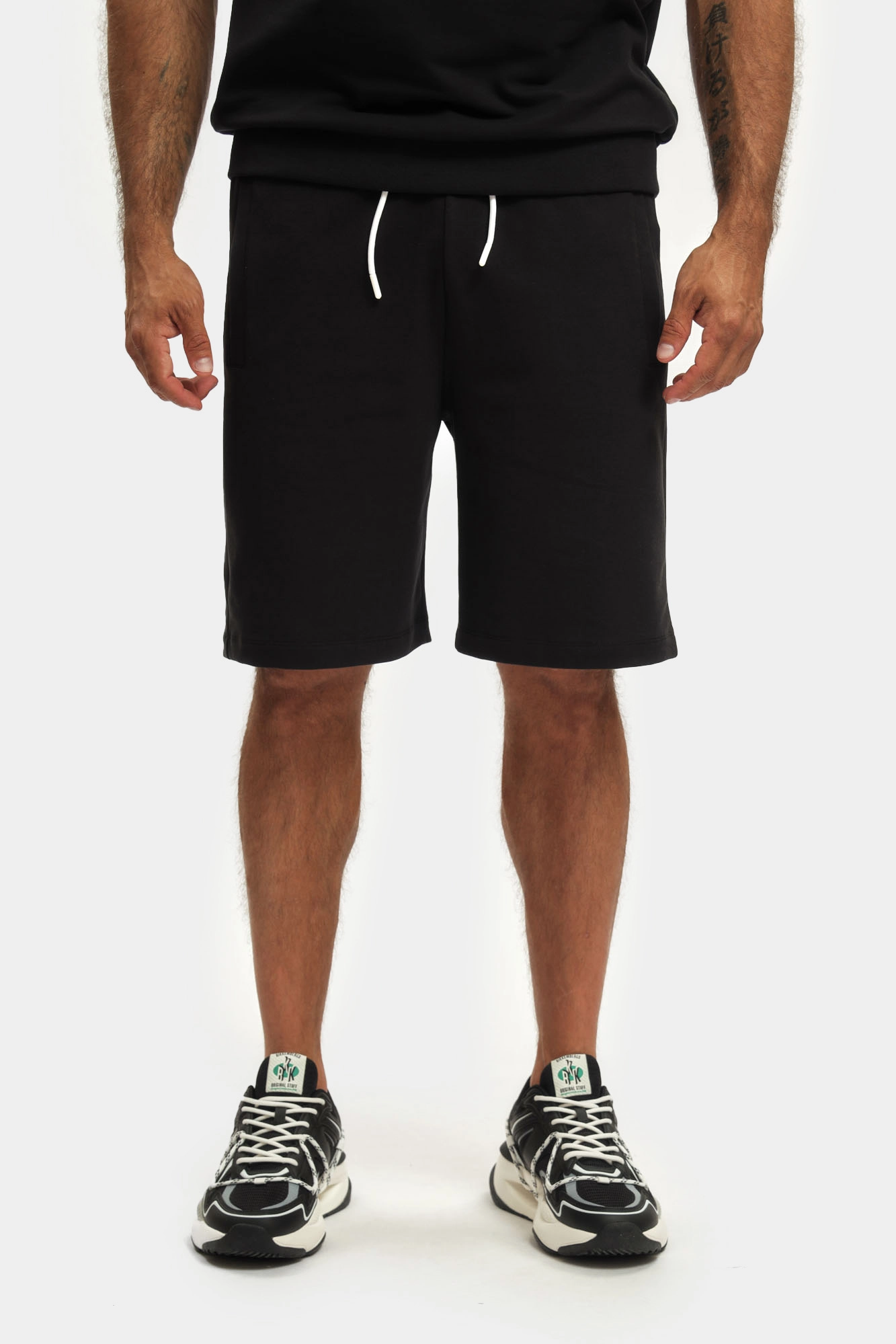 BMF0845 Шорты трикотажные Bikkembergs Черный