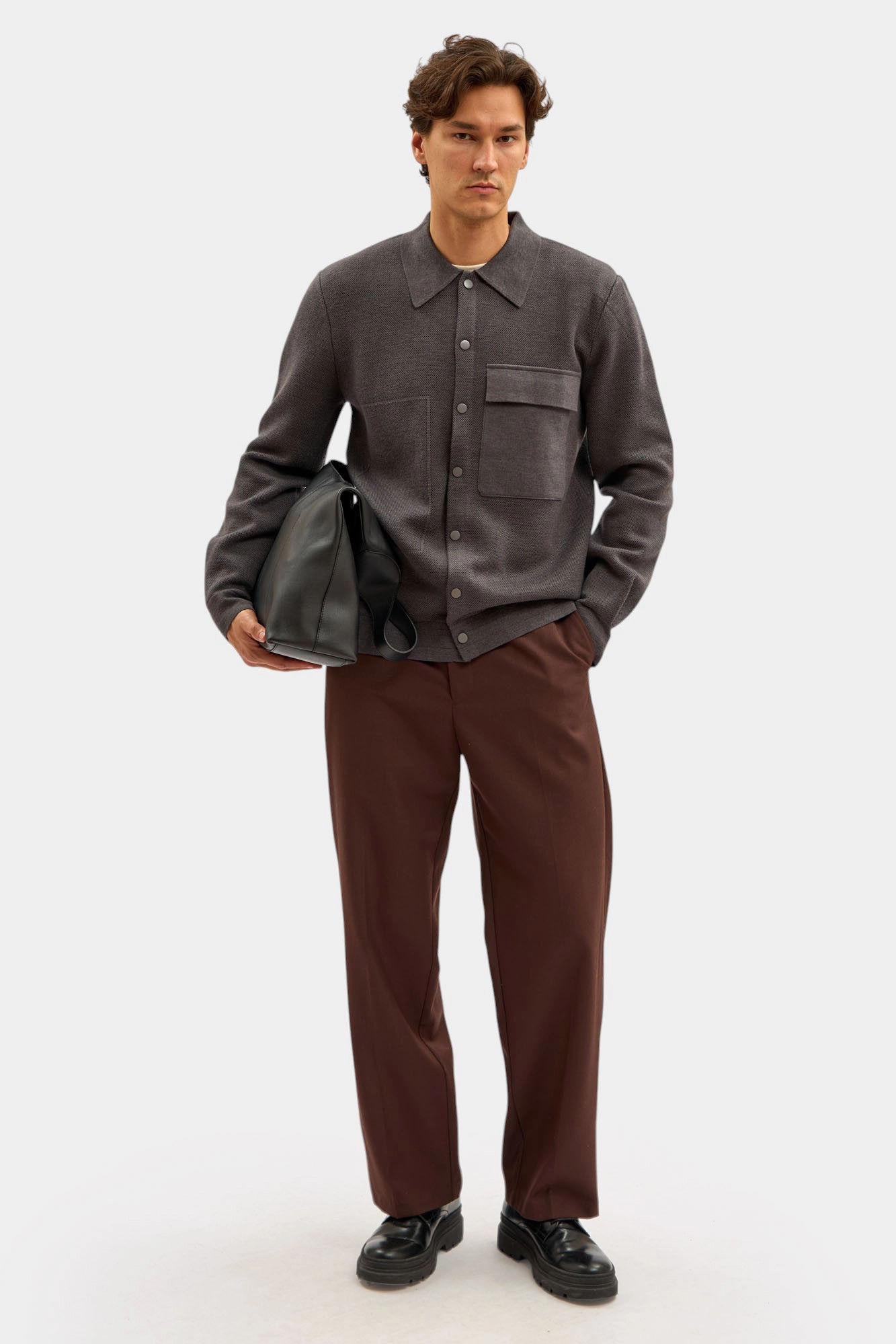 M-252-SK-50-003 Кардиган The Hills Серый