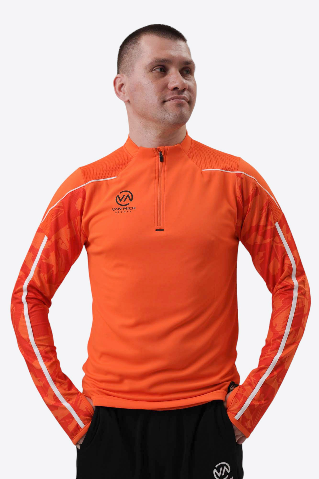 IND3702 Джемпер тренировочный Van Mich Sports Оранжевый