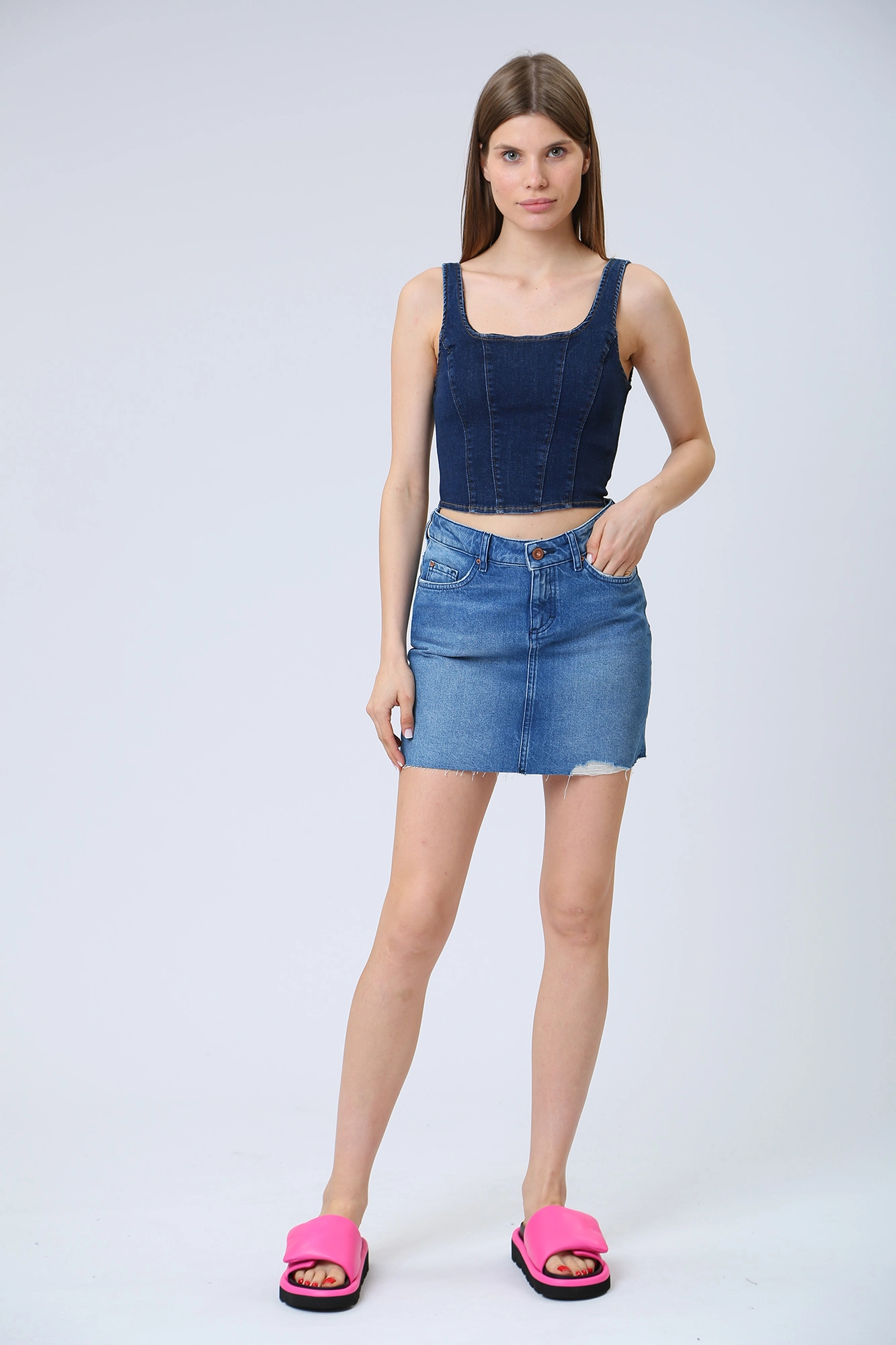 1013910-5000 юбка джинсовая mustang 