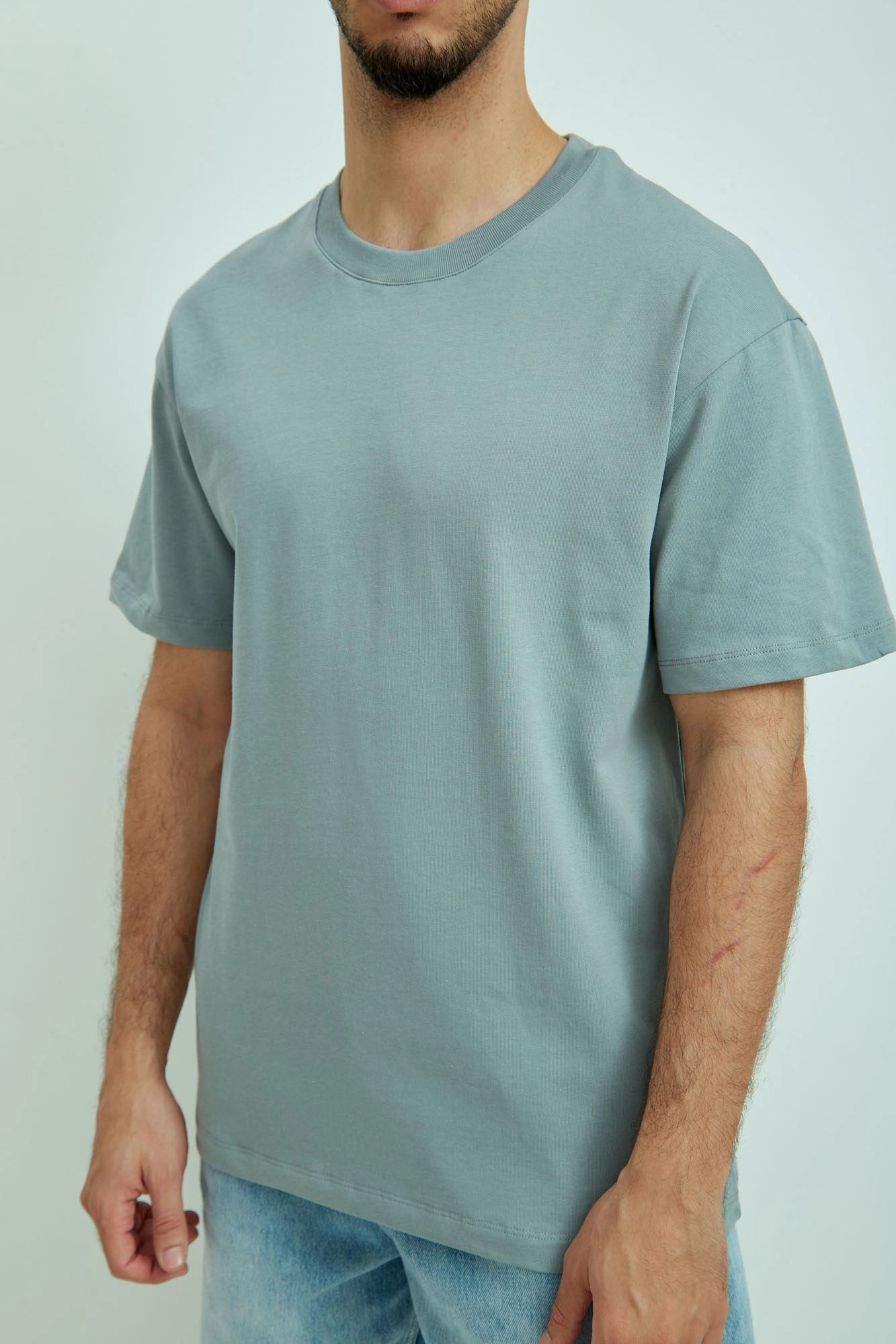 VM-ERK-22-060 Футболка Van Mich Голубой