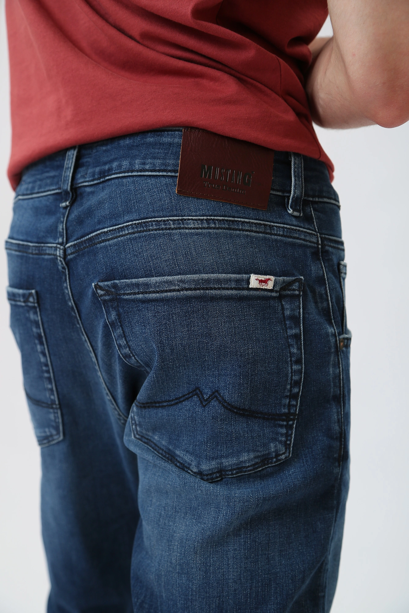 1012669-5000 Джинсы Michigan Tapered Mustang Синий