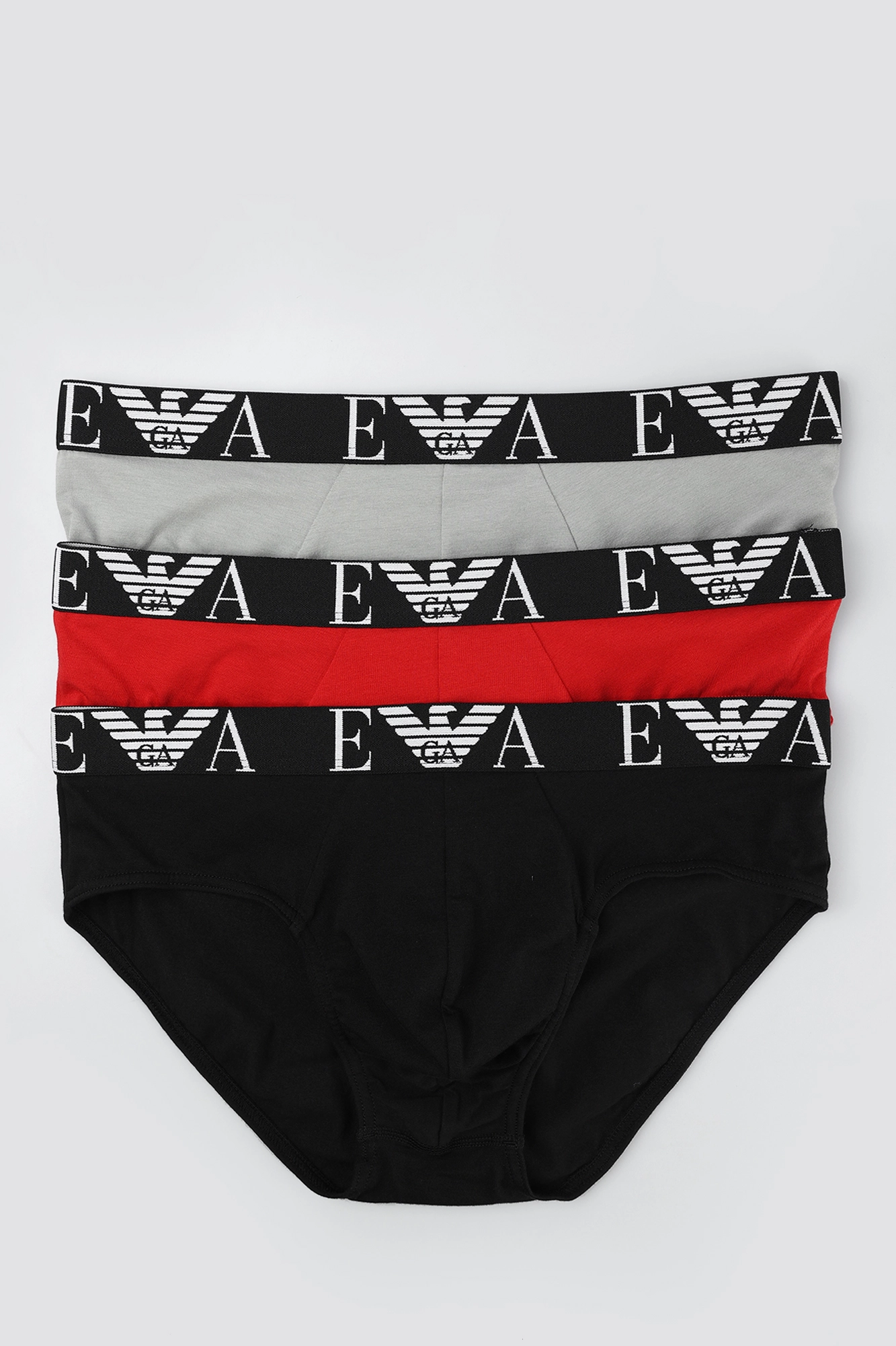 111734_3F715 Комплект белья 3 шт. Emporio Armani Красный