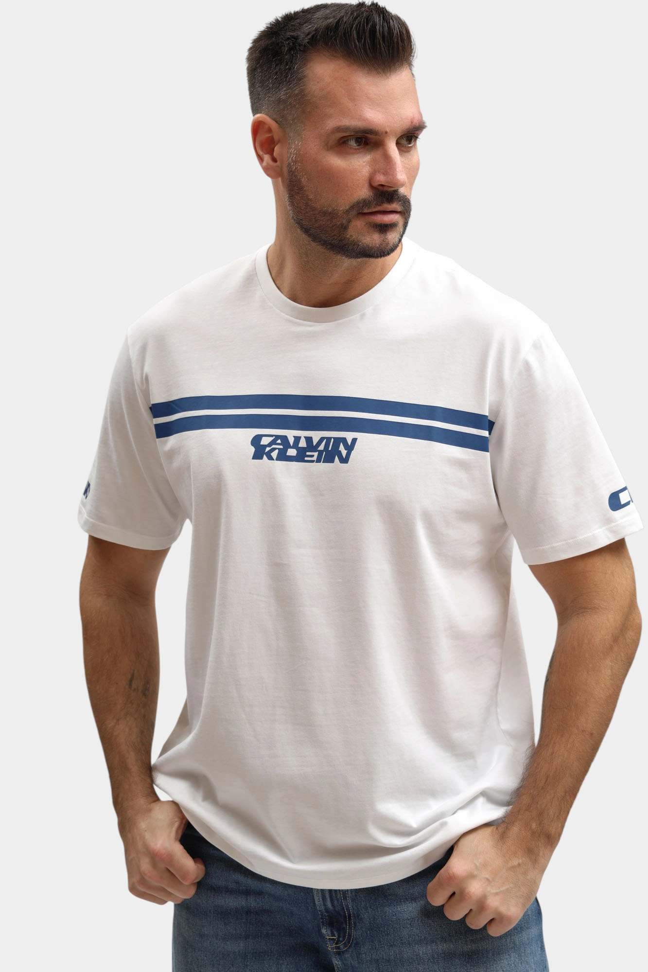 LV04RE811G Футболка Calvin Klein Jeans Белый