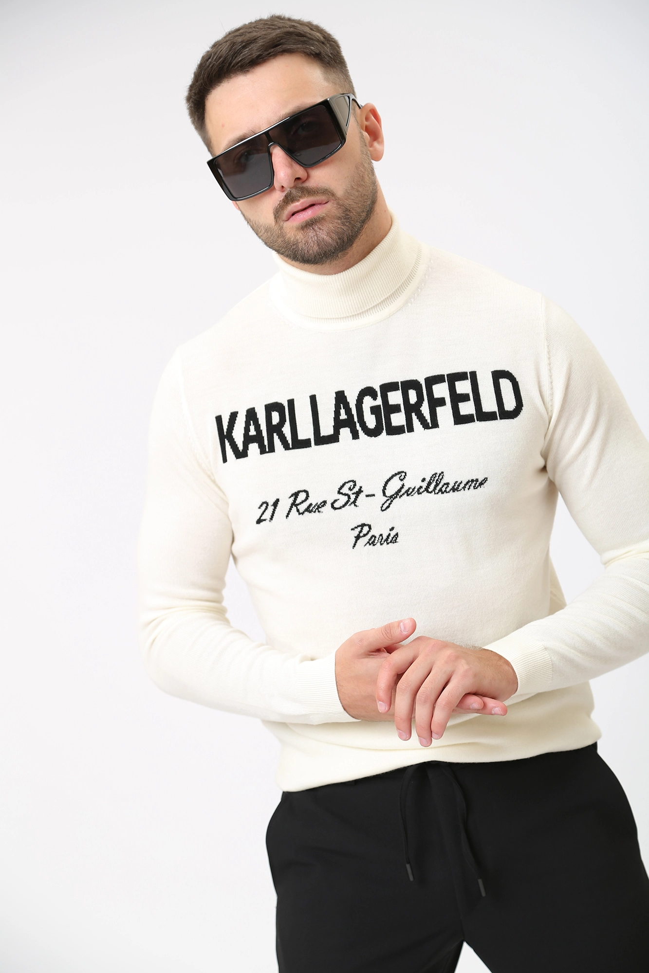 534399_655020 Водолазка Karl Lagerfeld Молочный