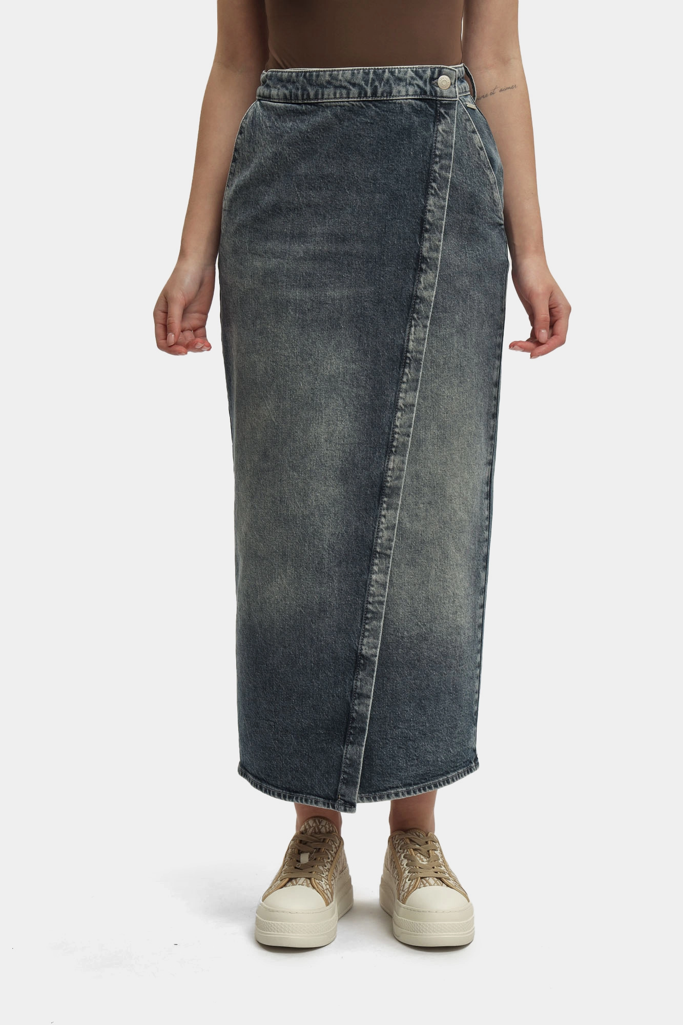 XW001190_AF12871 юбка джинсовая armani exchange 