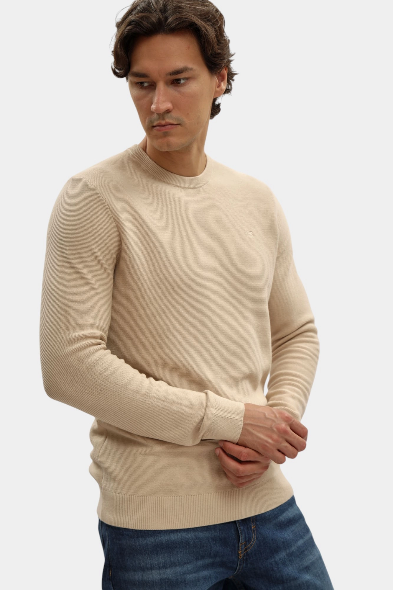 1016844 Джемпер Mustang Бежевый