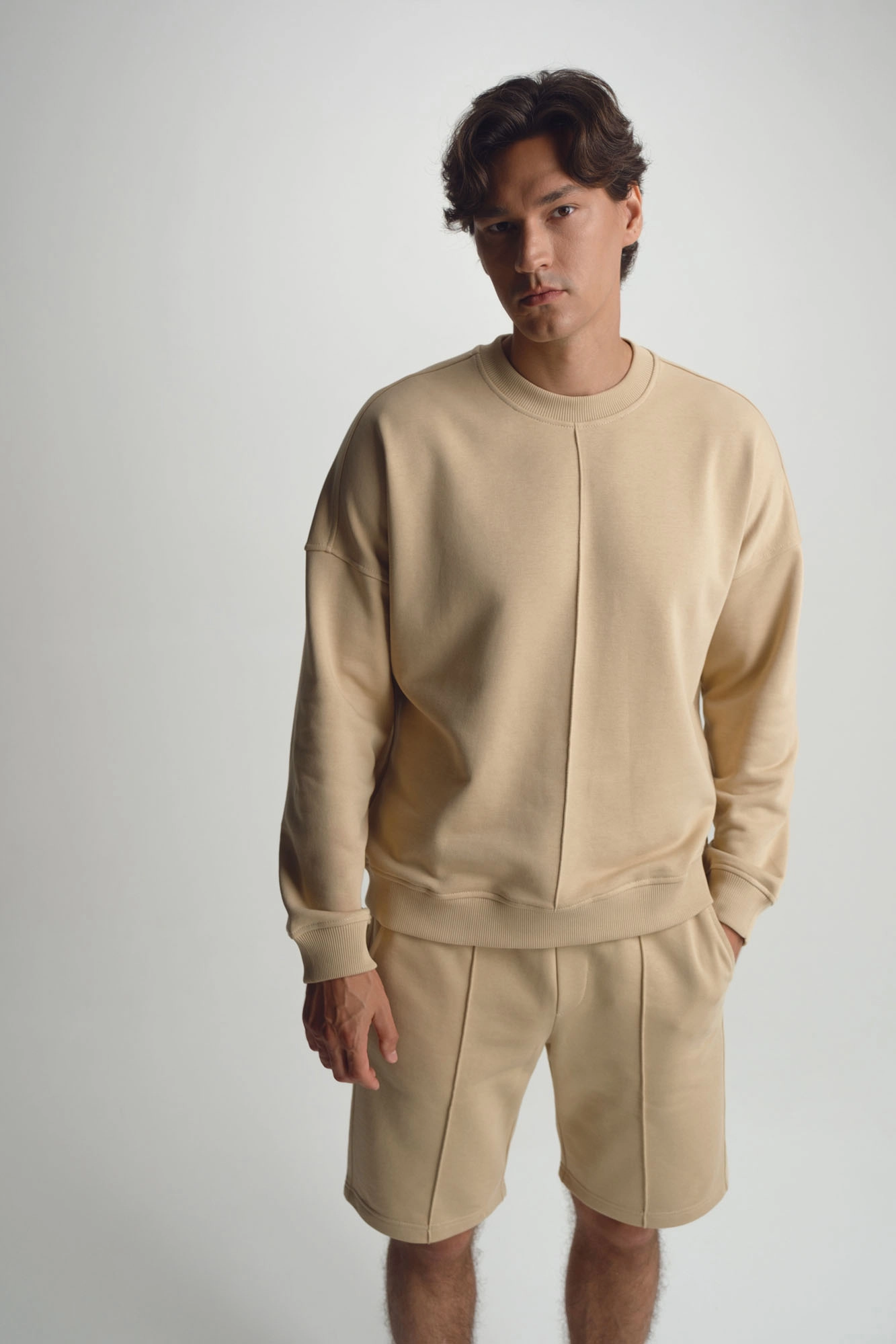 M-252-P-20-0702 Свитшот The Hills Бежевый