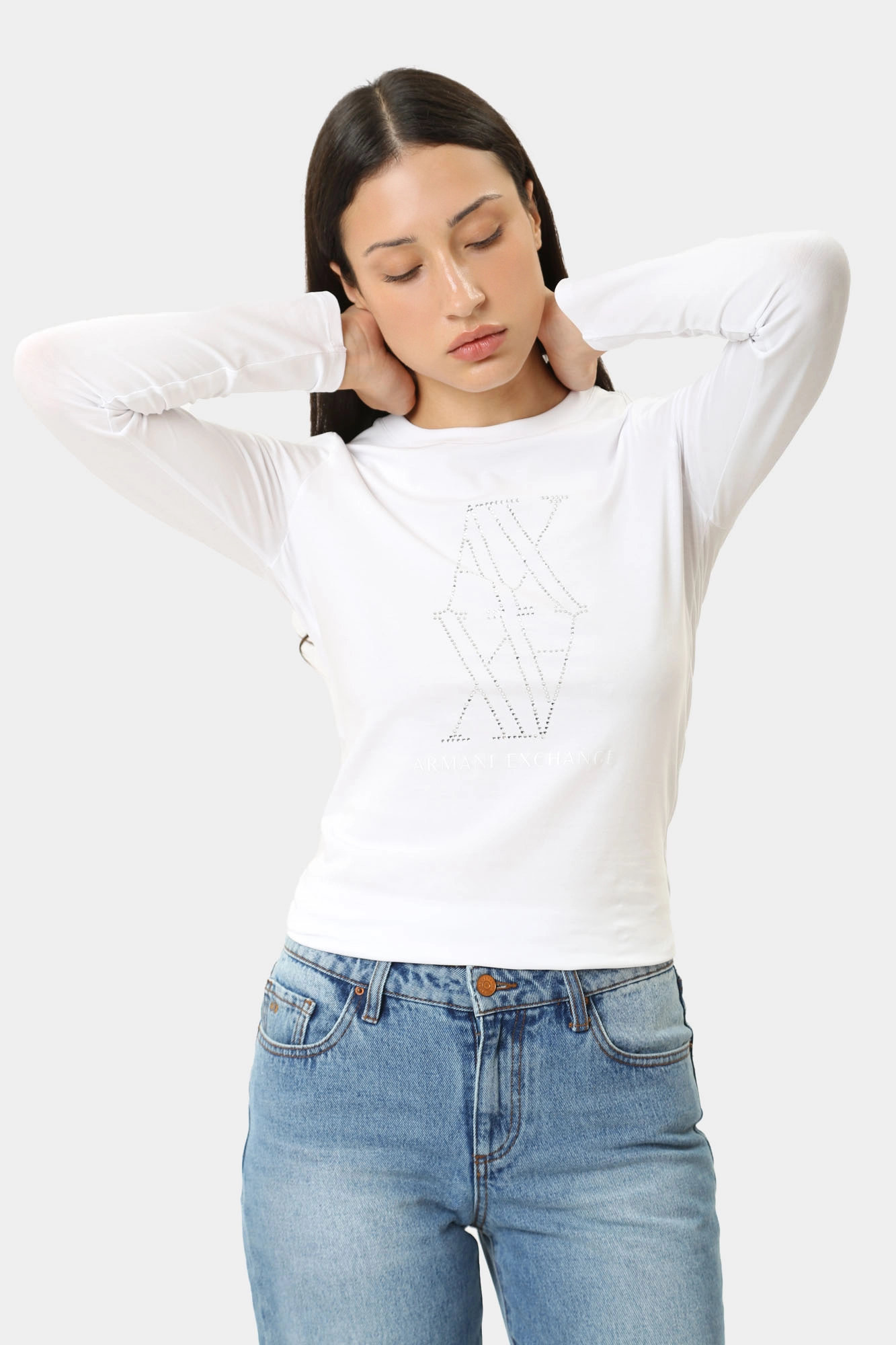 6DYT05_YJDTZ_1000 лонгслив armani exchange 