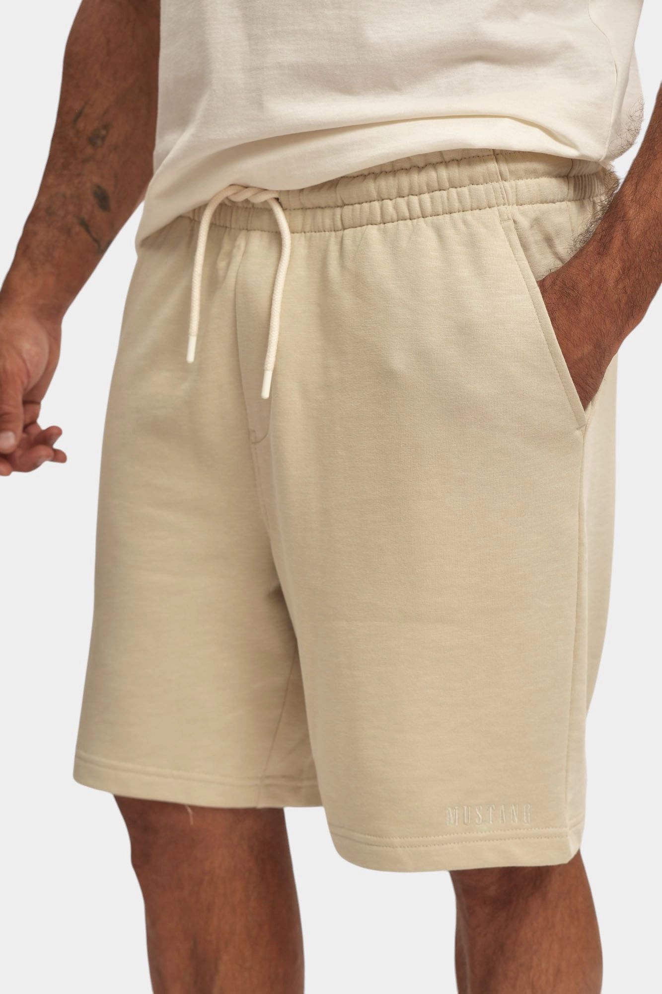 1016476 Шорты текстильные Mustang Бежевый