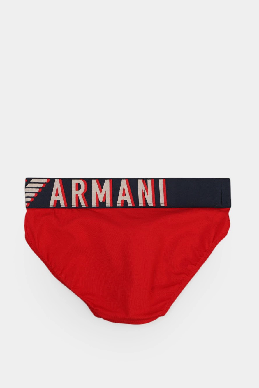 110814_4R516 Трусы брифы Emporio Armani Красный
