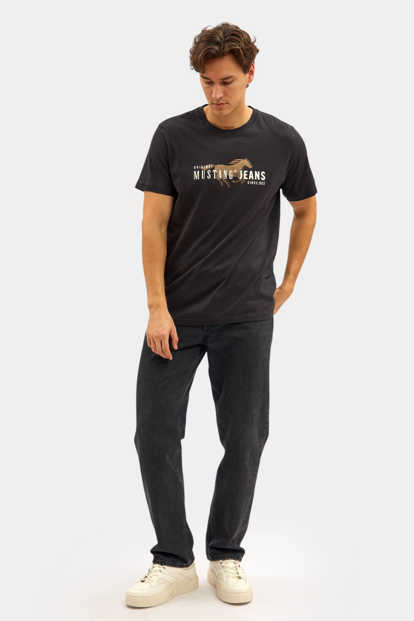 1016854 Футболка Mustang Черный