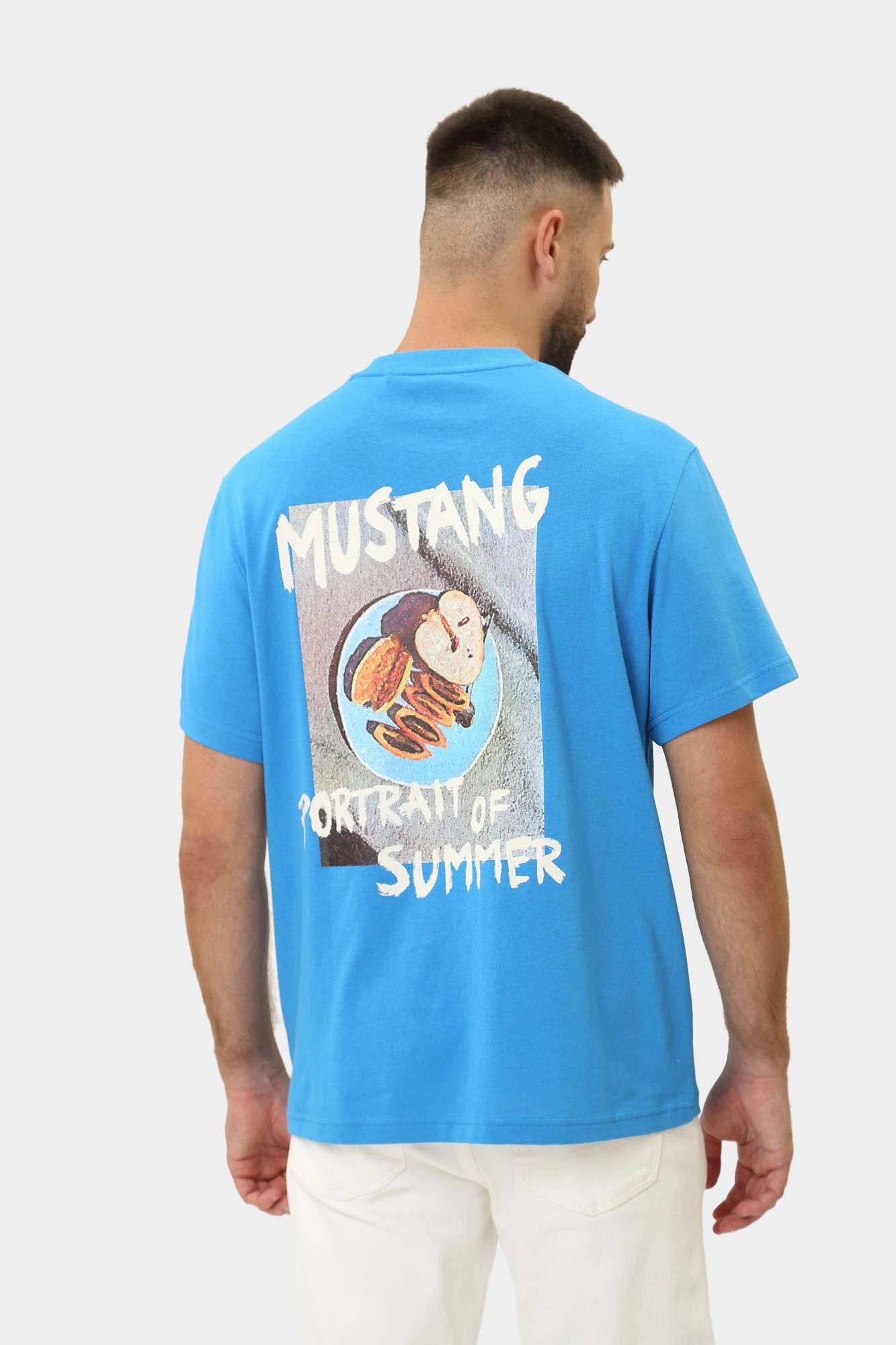 1015078 Футболка Mustang Синий