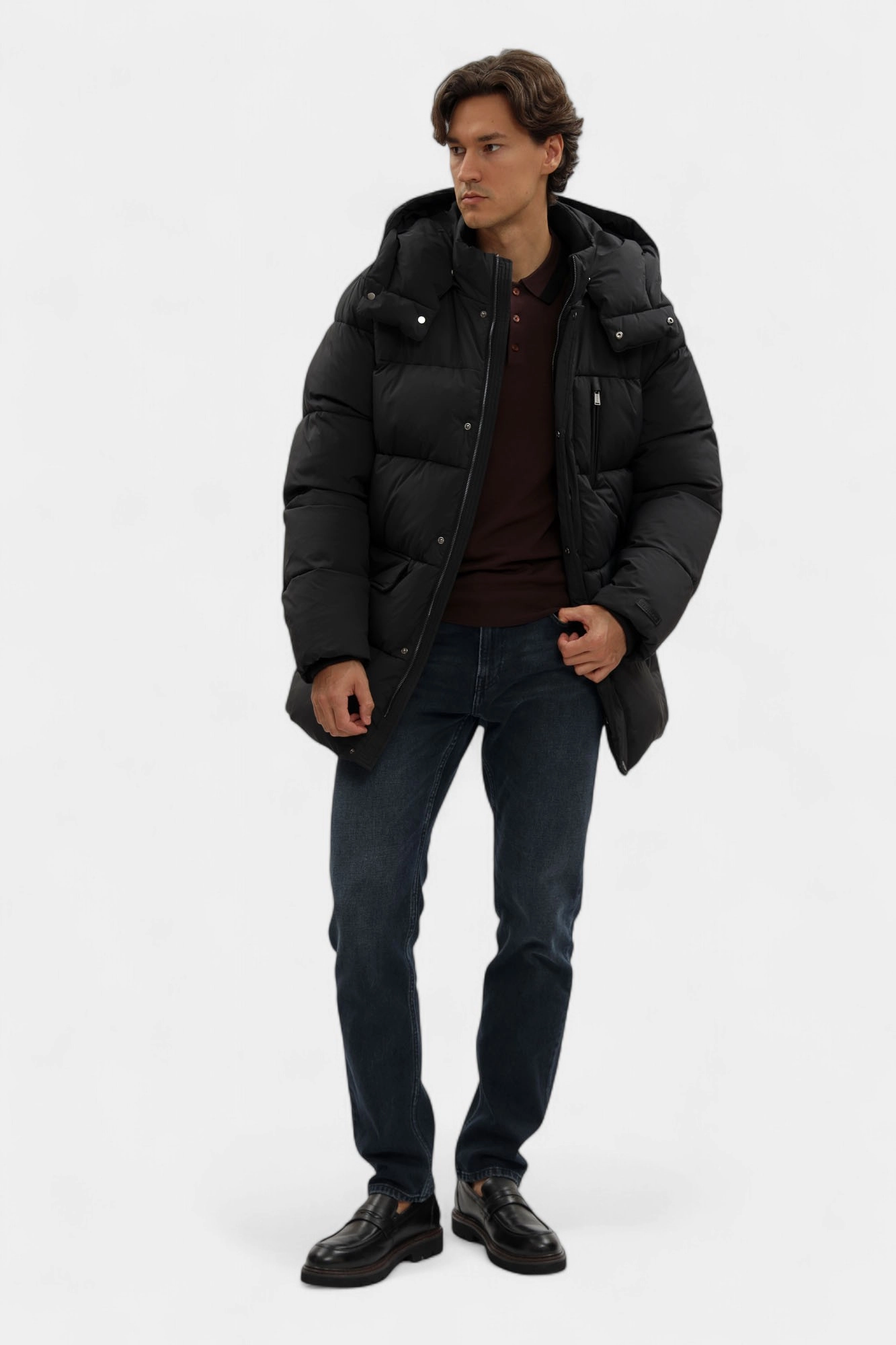 F008M000013N-MO805N12-08YT Пальто пуховое Trussardi Черный