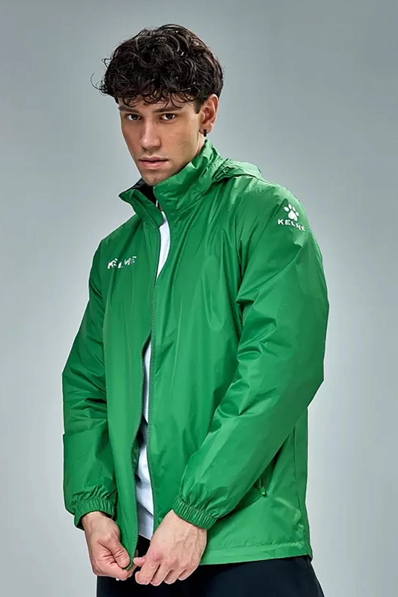 3801241 Куртка ветрозащитная Kelme Зеленый