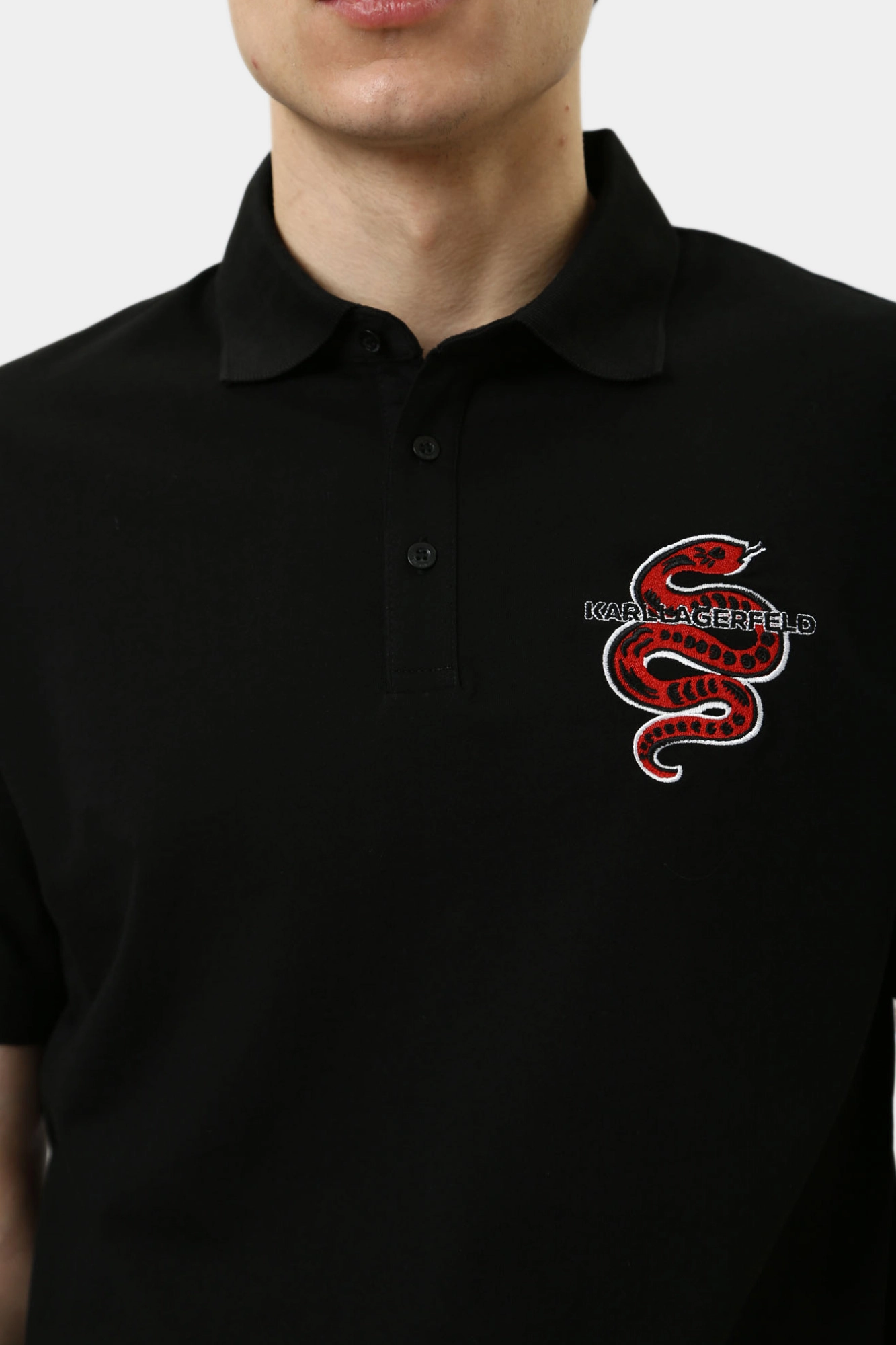551225_745400 Поло Karl Lagerfeld Черный