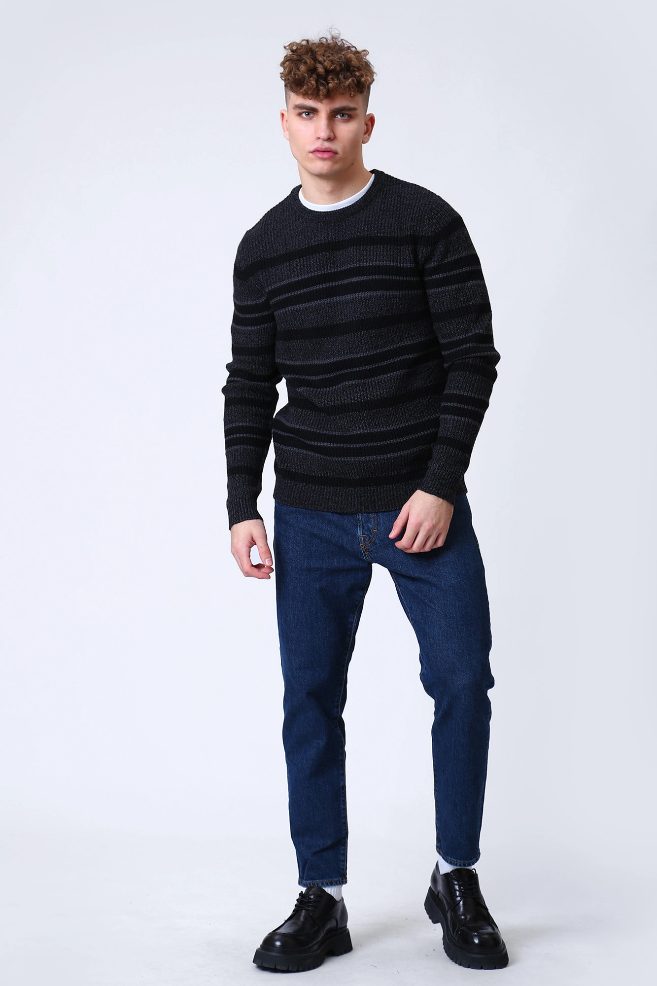 12217487 Джемпер Jack & Jones Серый